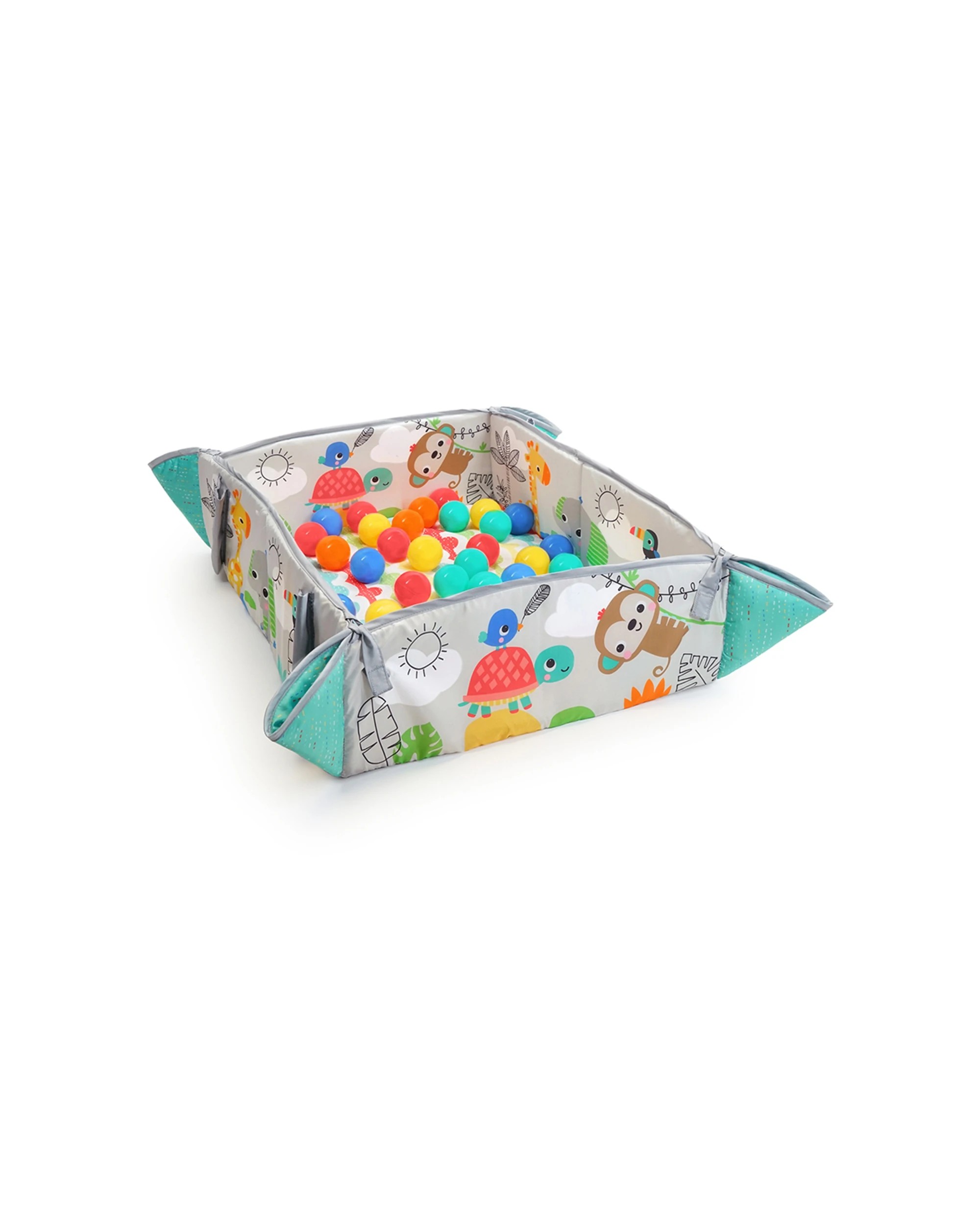 9 Bright Starts 5in1 Baby Your Way Play Mat Activity Gym Ball Pit Totally Tropical.
 - Multi, 9 of 9