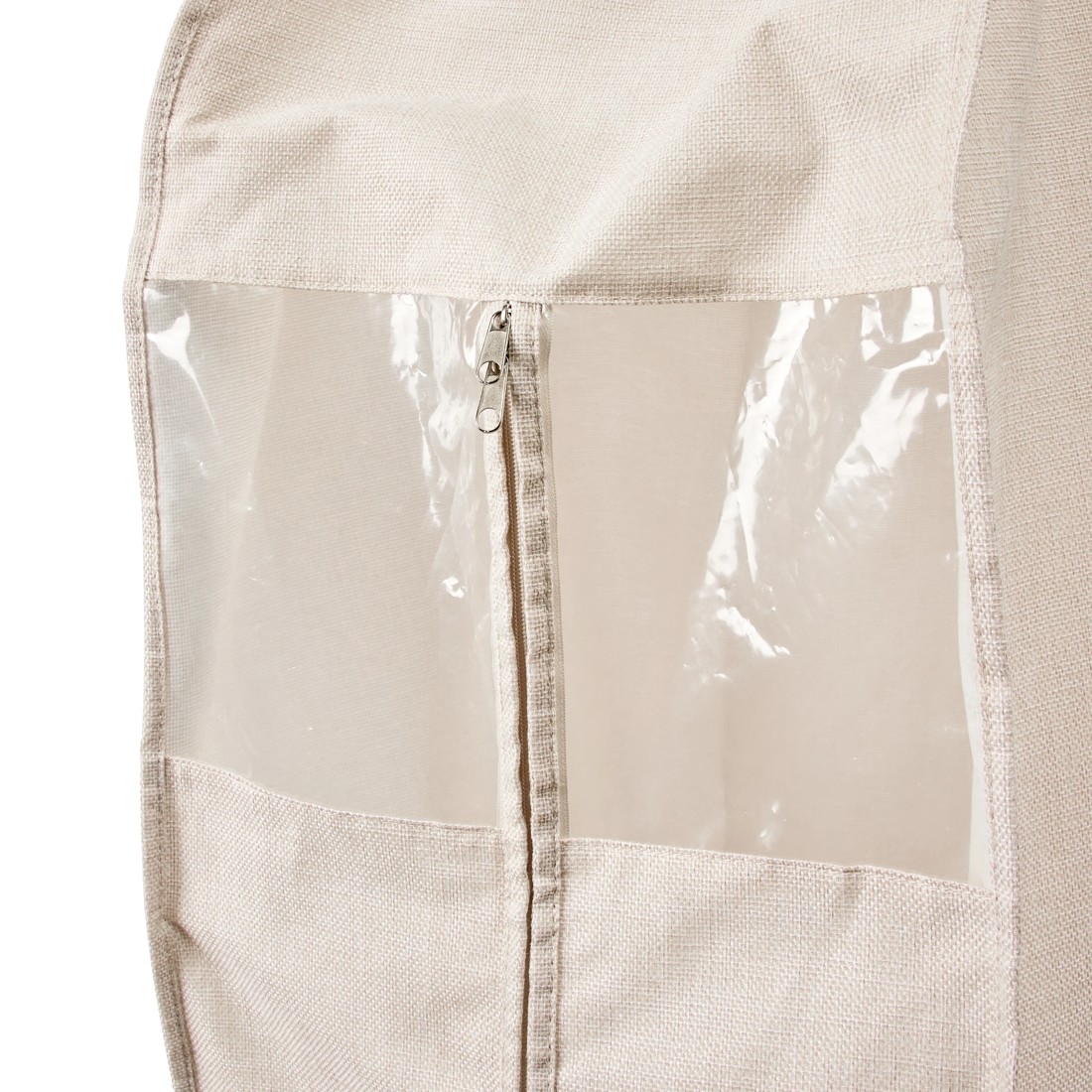 6 Linen Look Garment Bag with Window, 6 of 7