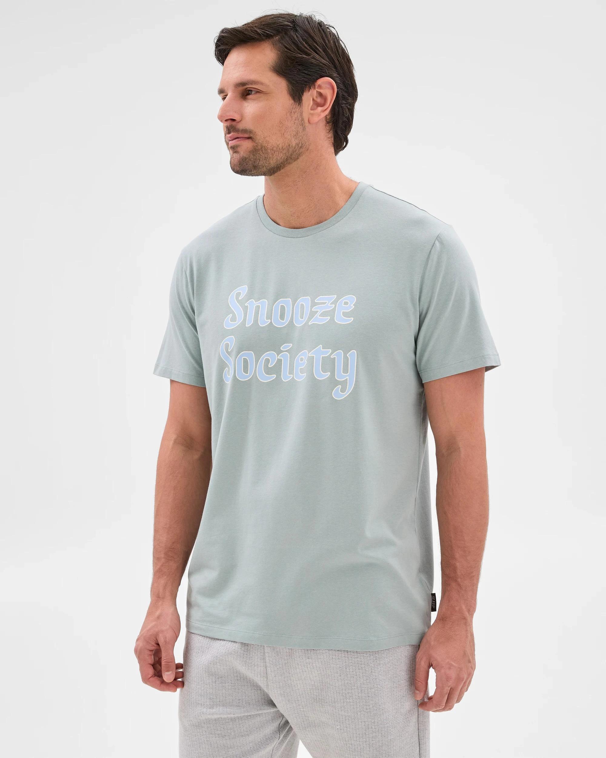 3 Australian Cotton Blend Print Sleep T-Shirt - Maxx SNOOZE SOCIETY, 3 of 6