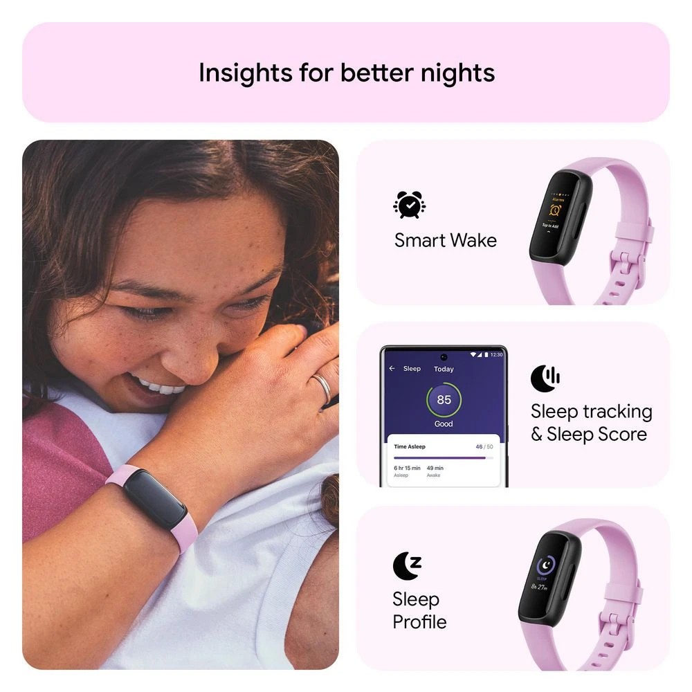 6 Fitbit Inspire 3 Fitness Tracker Lilac, 6 of 8