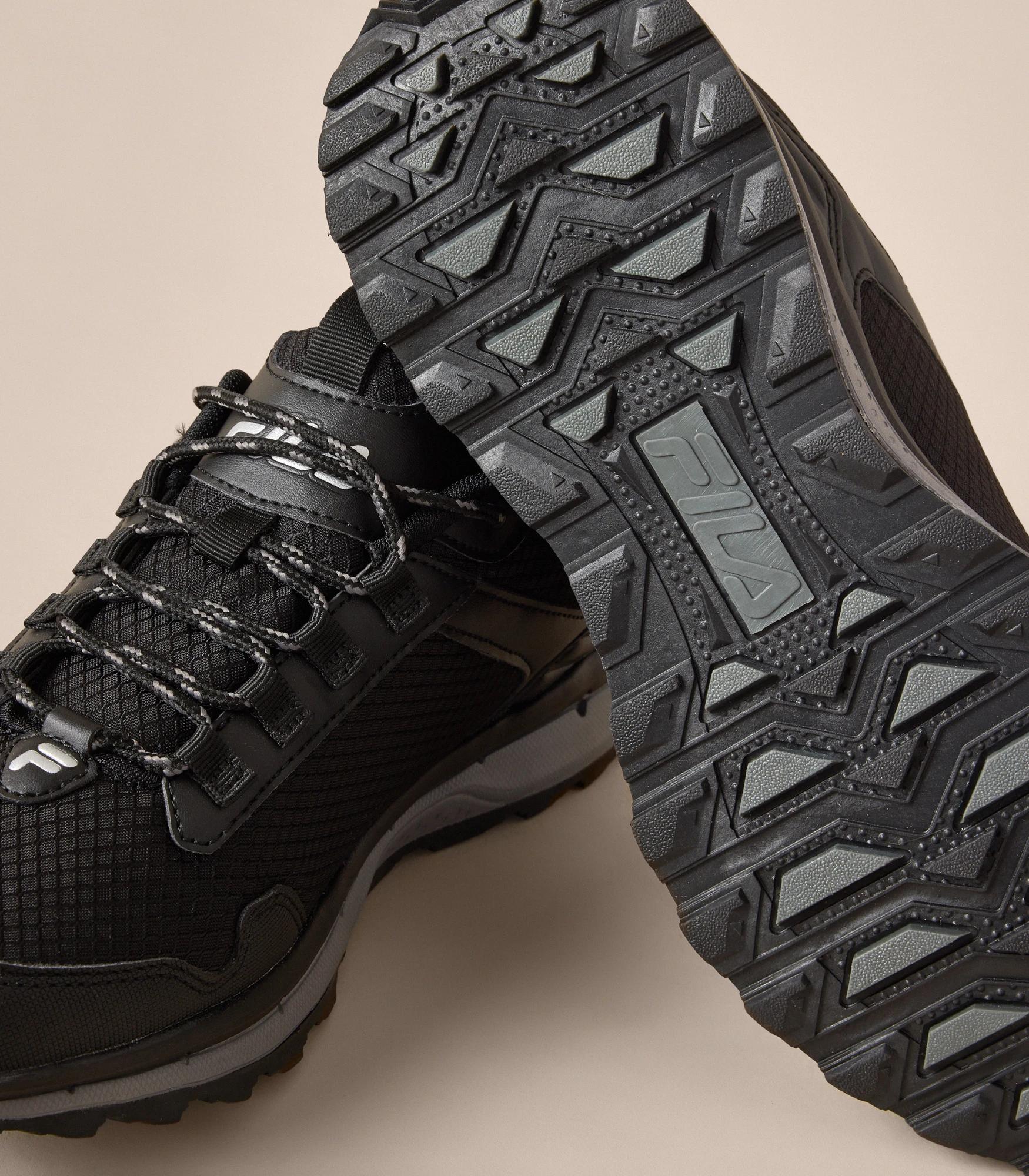 5 Fila Mens Trail Sneakers - Arpino BLACK / GREY, 5 of 6