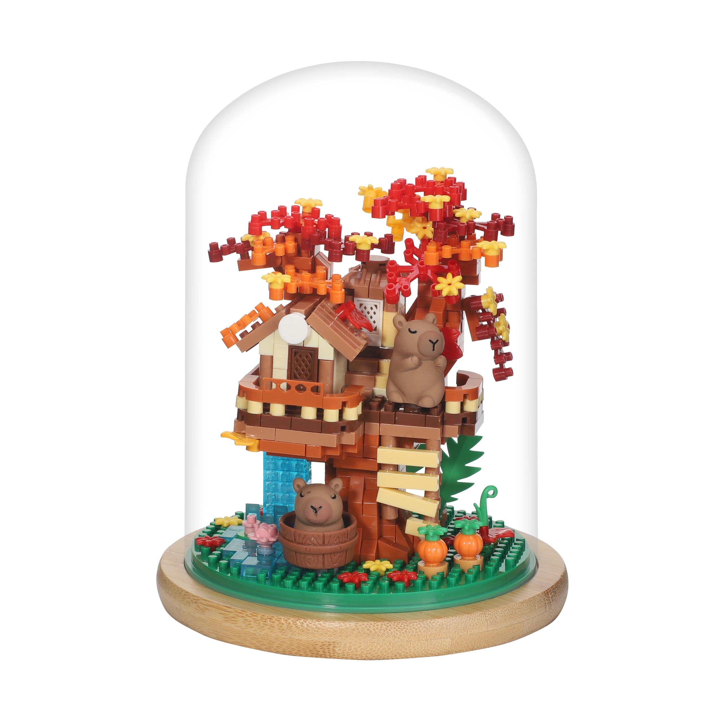 5 Mini Blocks Flower Series: Capybara Tree Dome - Assorted, 5 of 9