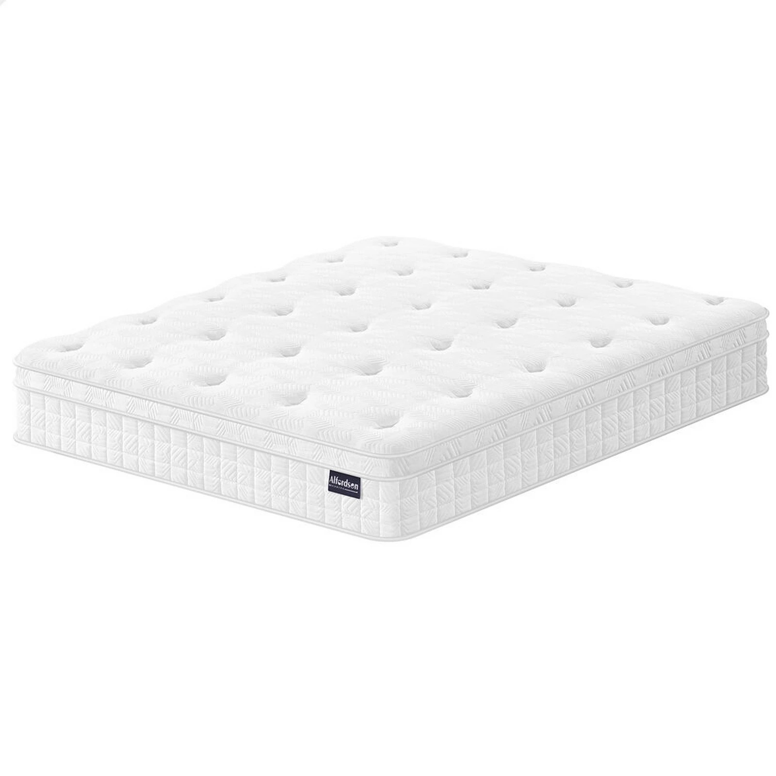 1 Alfordson Mattress 22CM Euro Top Spring Foam Bedding Medium Firm - King Bed, 1 of 10