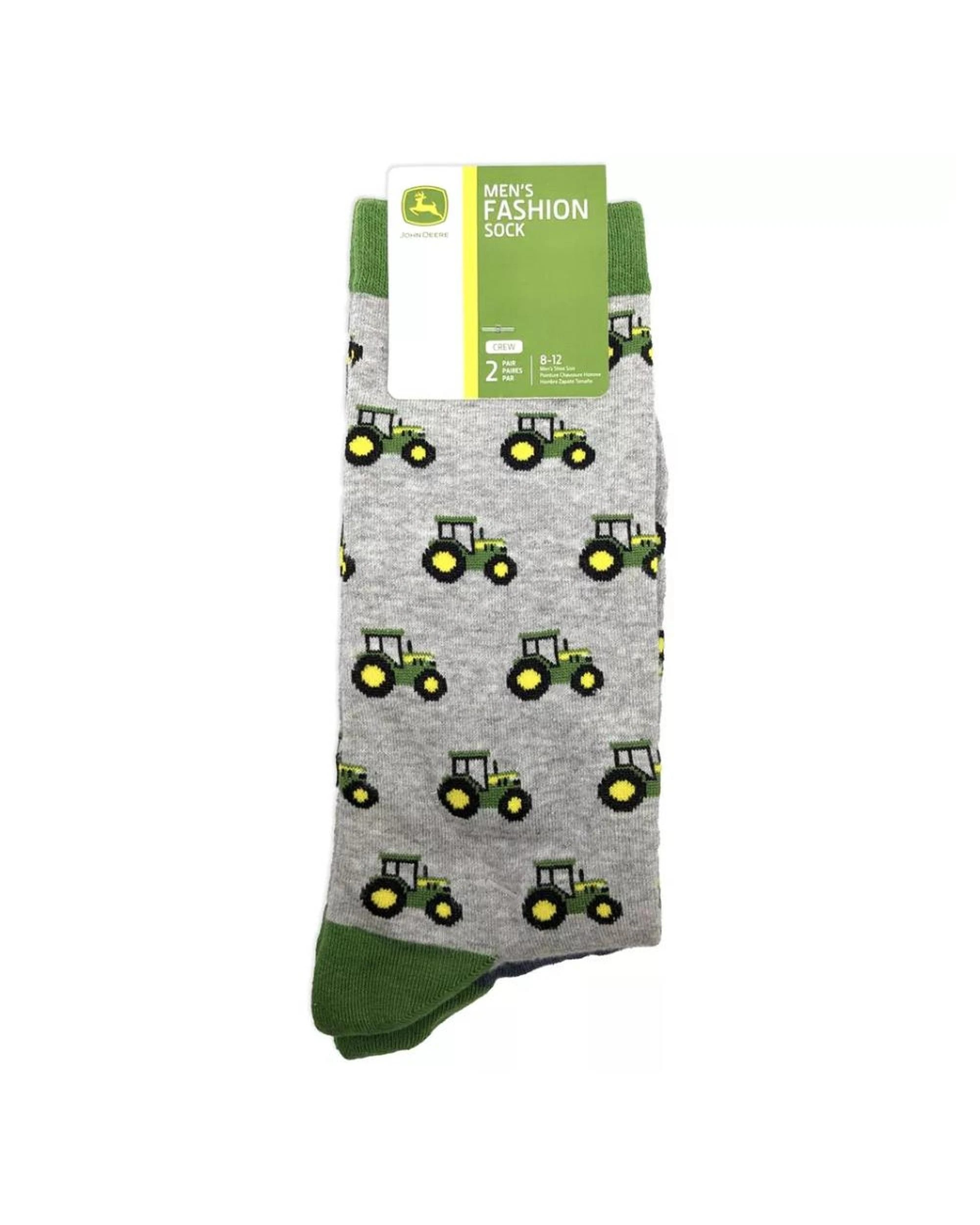 5 John Deere Tractor Row Fashion Socks Crew 2 Pack - L - Multi, 5 of 5