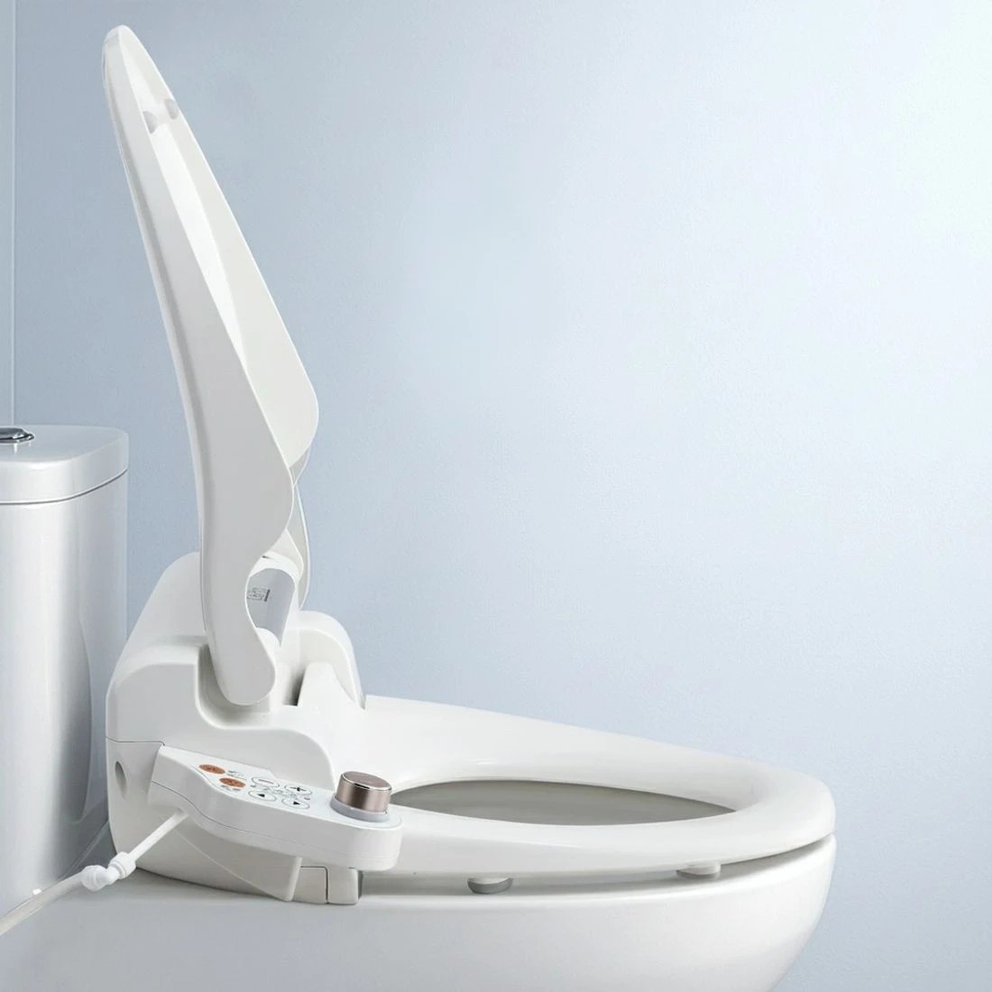 3 Cefito Electric Bidet Toilet Seat Cover LED Night Light Heated Seat with Remote - White, 3 of 7