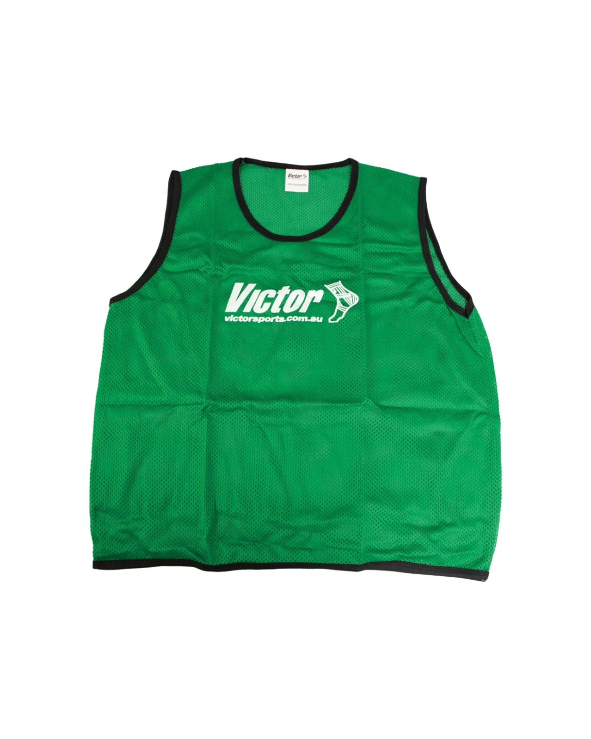 1 Victor Sports Lightweight Fitness Training Vest Mesh Breathable Medium - Green, 1 of 2