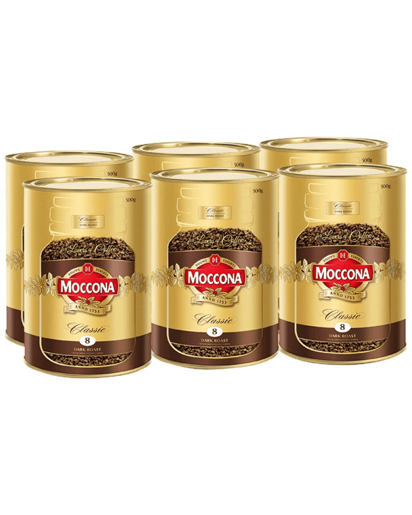 Moccona Classic Dark Instant Coffee 500g 6 Pack