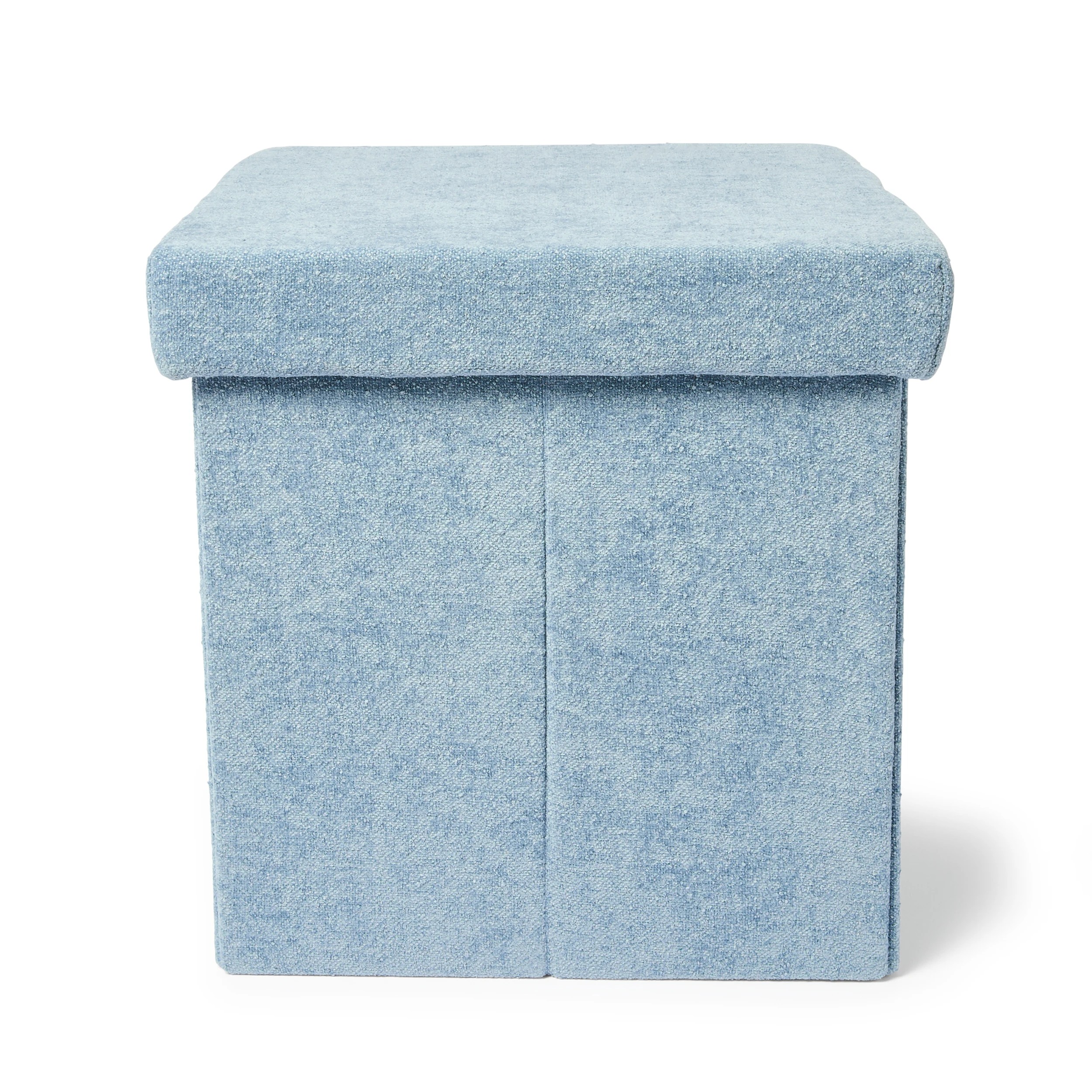 4 Square Storage Ottoman - Blue, 4 of 10