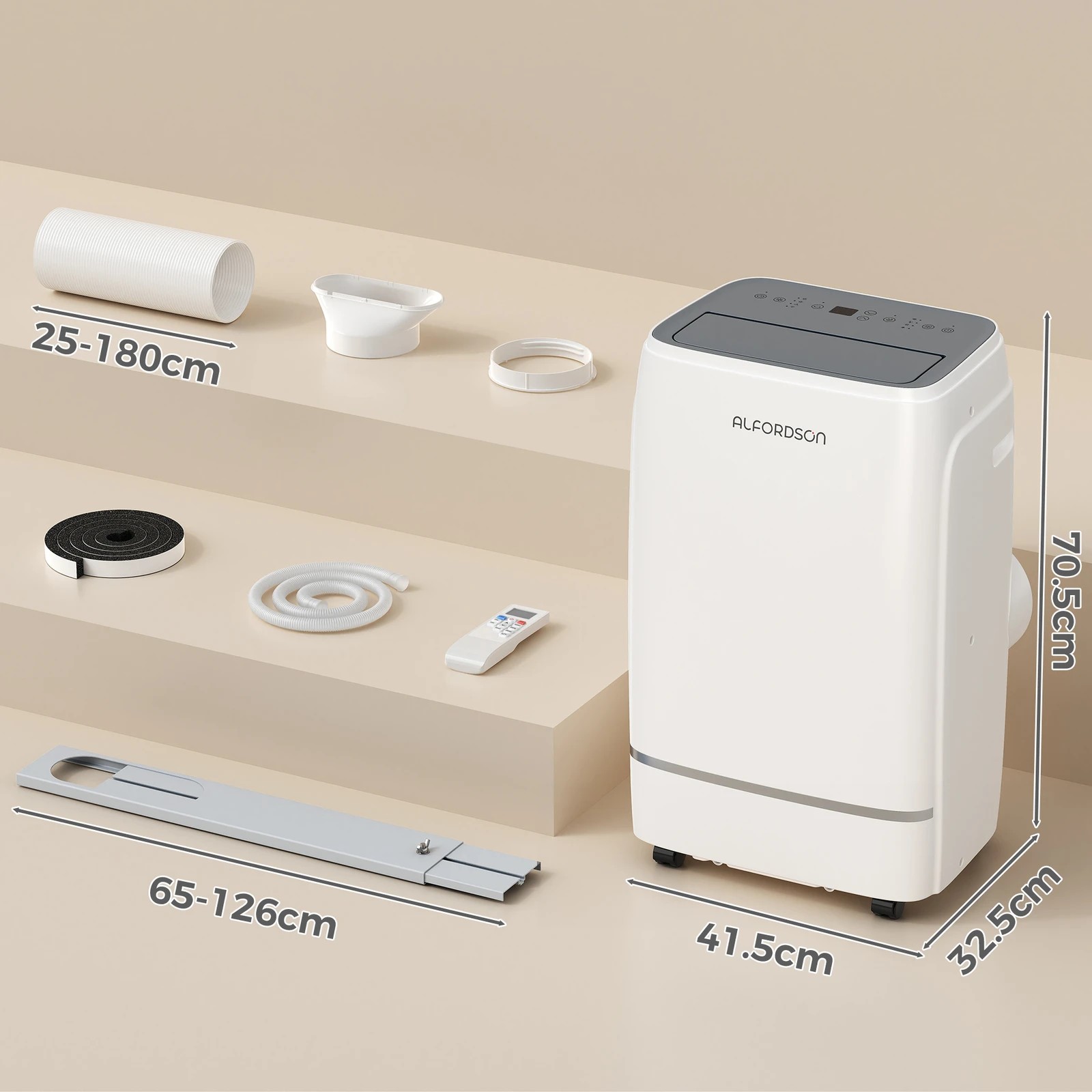 10 Alfordson Portable Air Conditioner 12000BTU Dehumidifier Fan WiFi Remote - White, 10 of 10