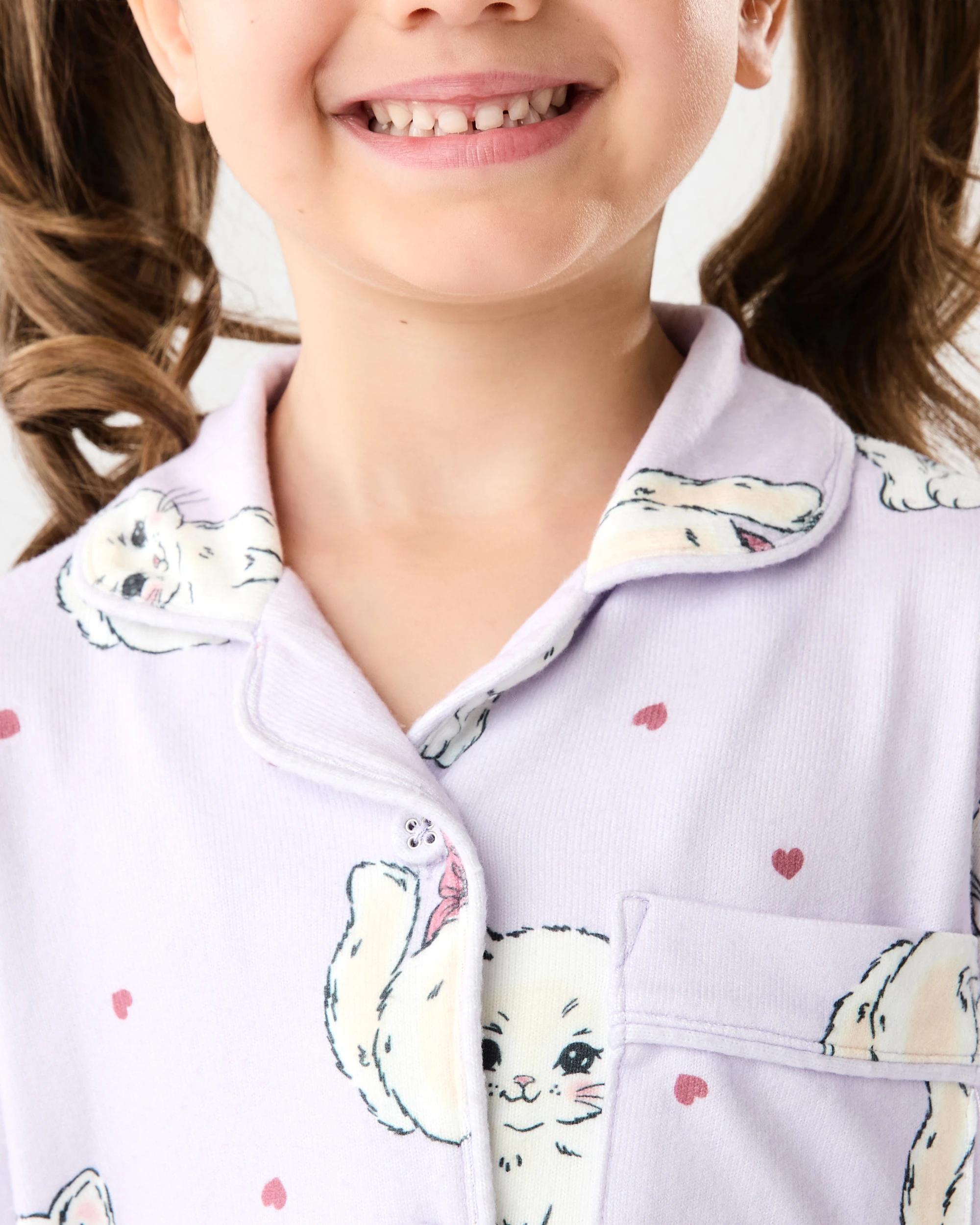 4 Hachi Button Through Pyjama Set Purp Kttn, 4 of 8