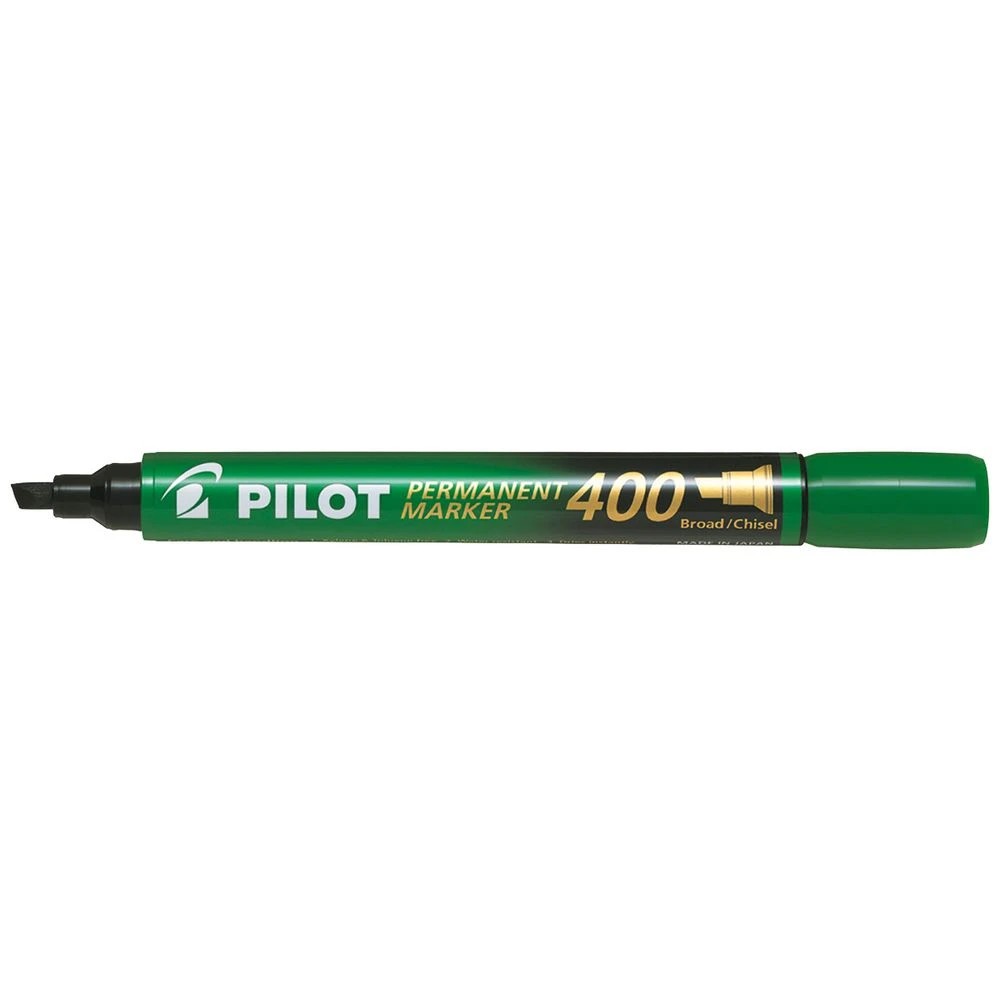 1 PILOT SCA-400 Permanent Marker Chisel 4.0mm Green, 1 of 2