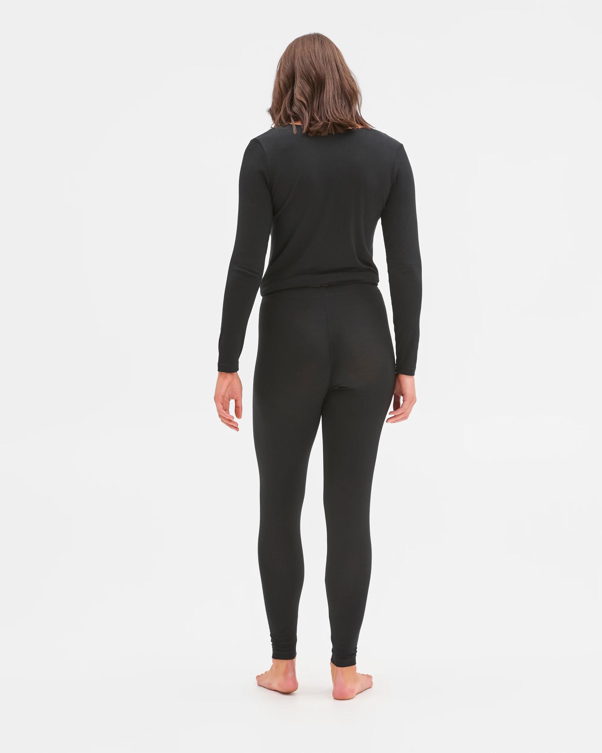 5 Target Woman Bamboo Full Length Thermal Leggings BLACK, 5 of 5