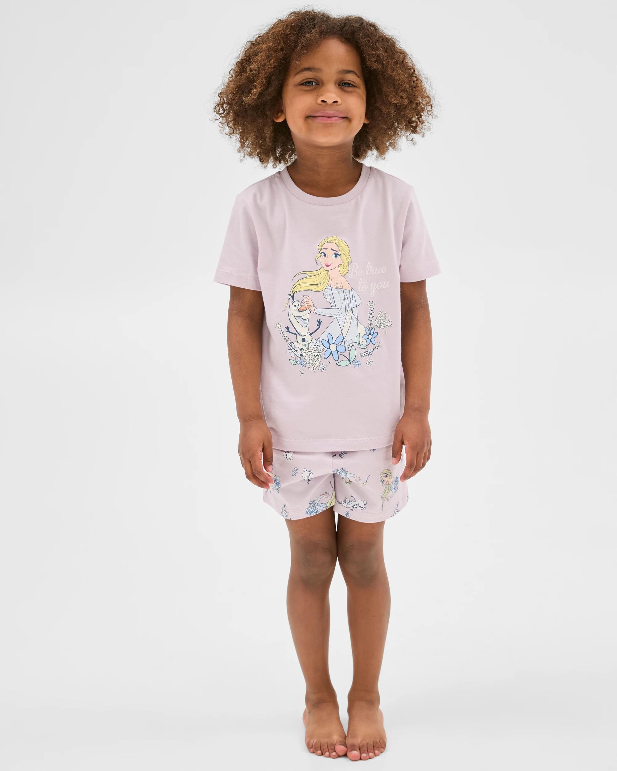 2 Disney Frozen Australian Cotton Younger Girls Pyjama Set Gift Pack FROZEN, 2 of 8