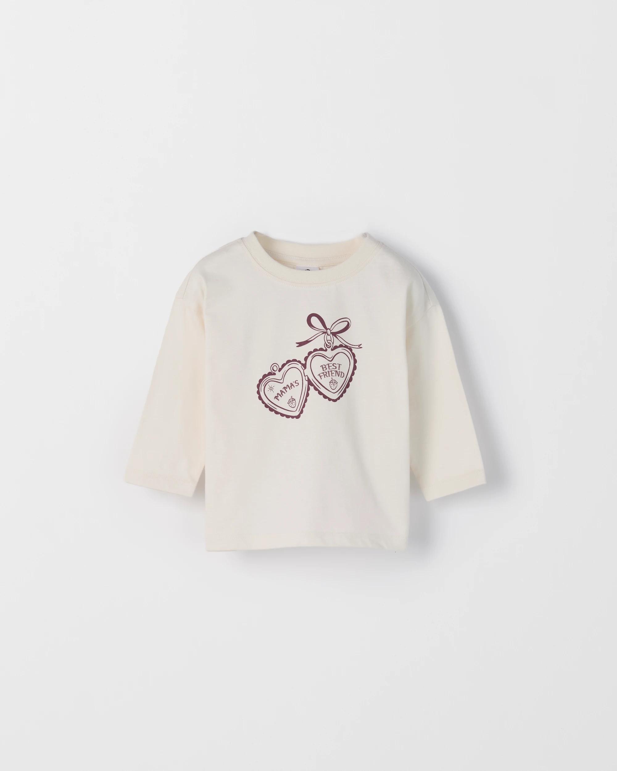 2 Target Baby Baby Organic Cotton 3 Pack Long Sleeve T-Shirts BEST FRIENDS CREAM, 2 of 5