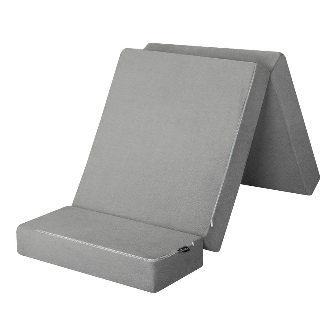 2 Bedra Folding Foam Mattress Single Foldable Sofa Bed Portable Camping Floor Mat
 - Grey, 2 of 10