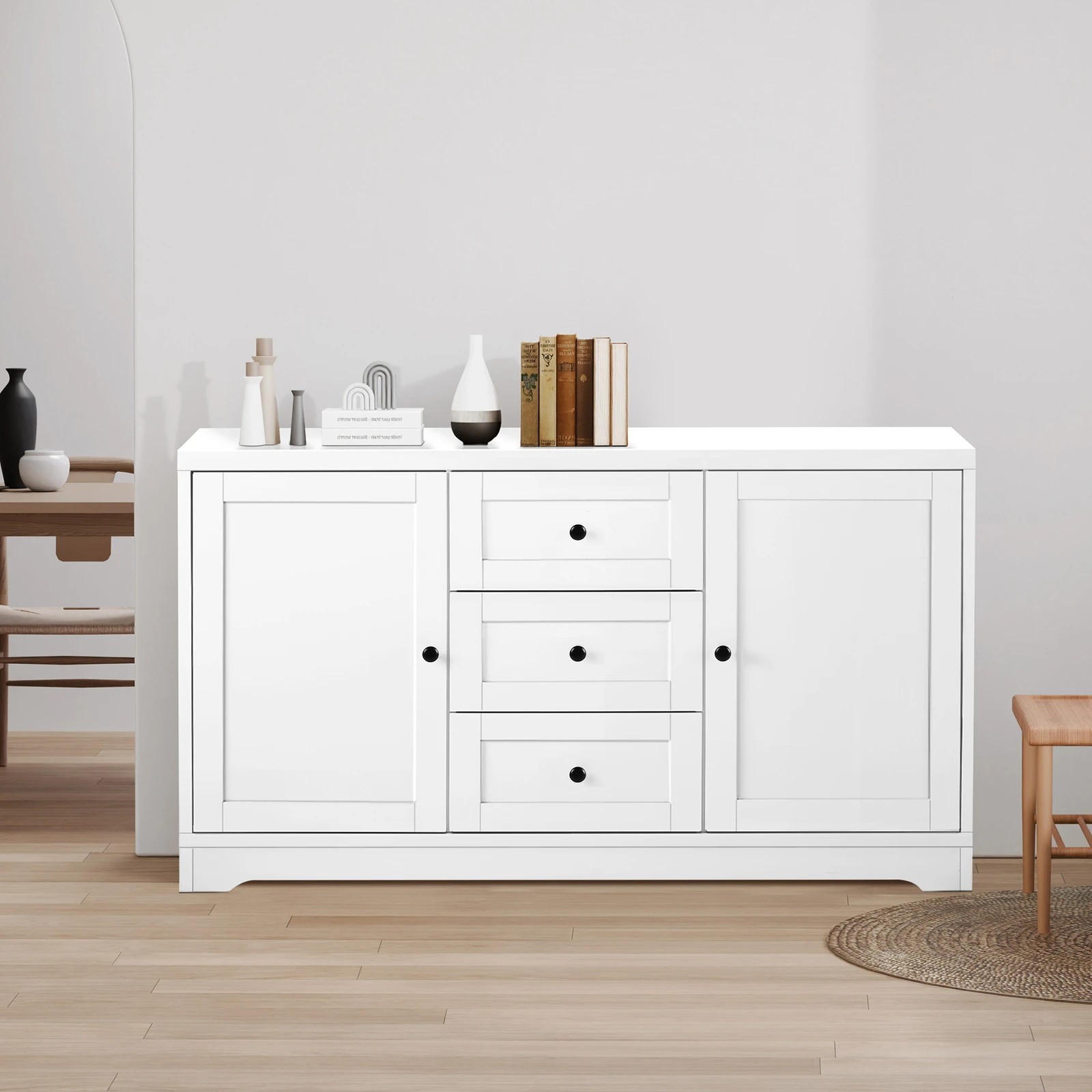 8 Alfordson Buffet Sideboard 120cm Storage Cabinet - White, 8 of 8