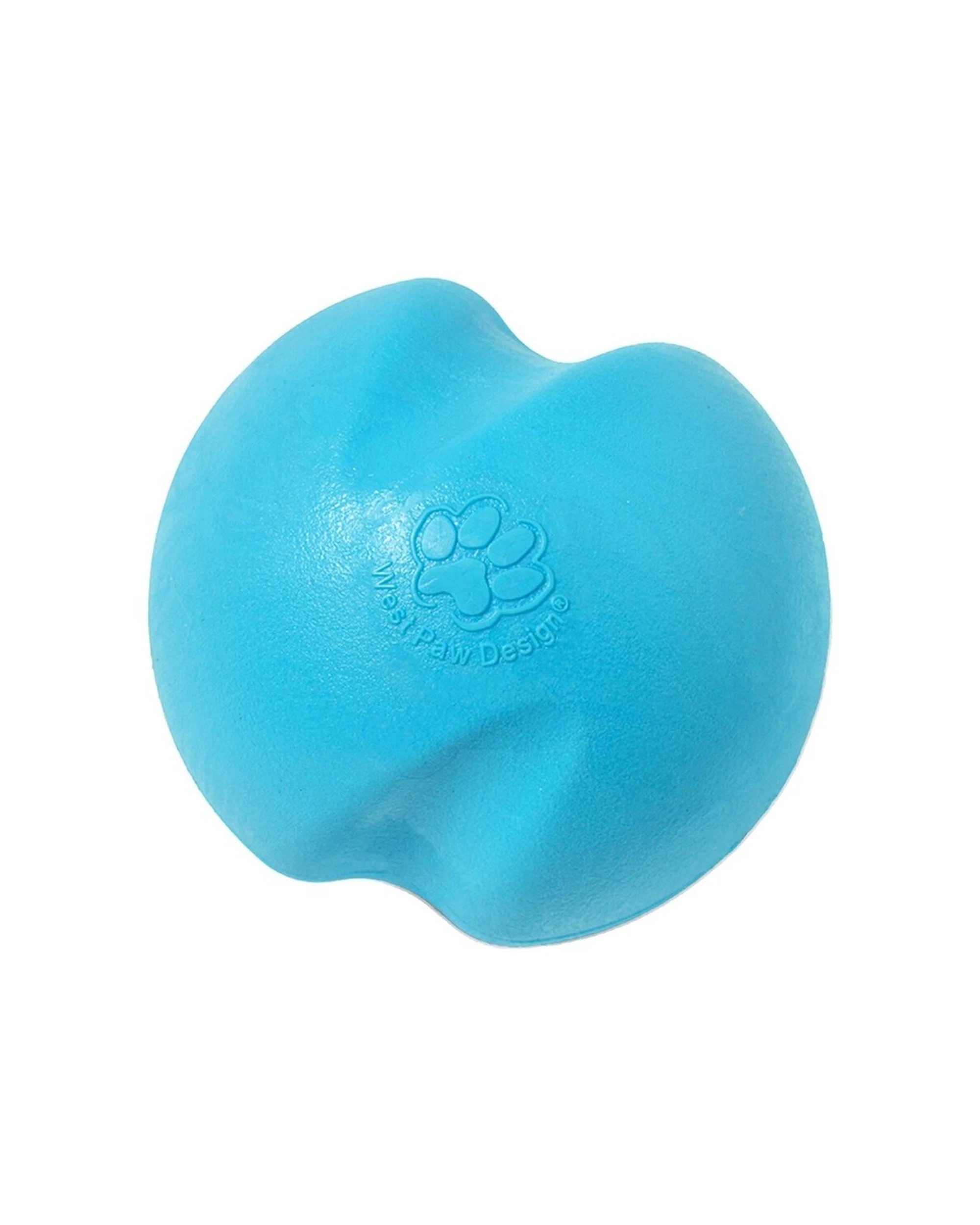 1 West Paw Jive Pet Dog Ball Small Durable Chew Toy Floats Erratic Bounce - Blue, 1 of 1
