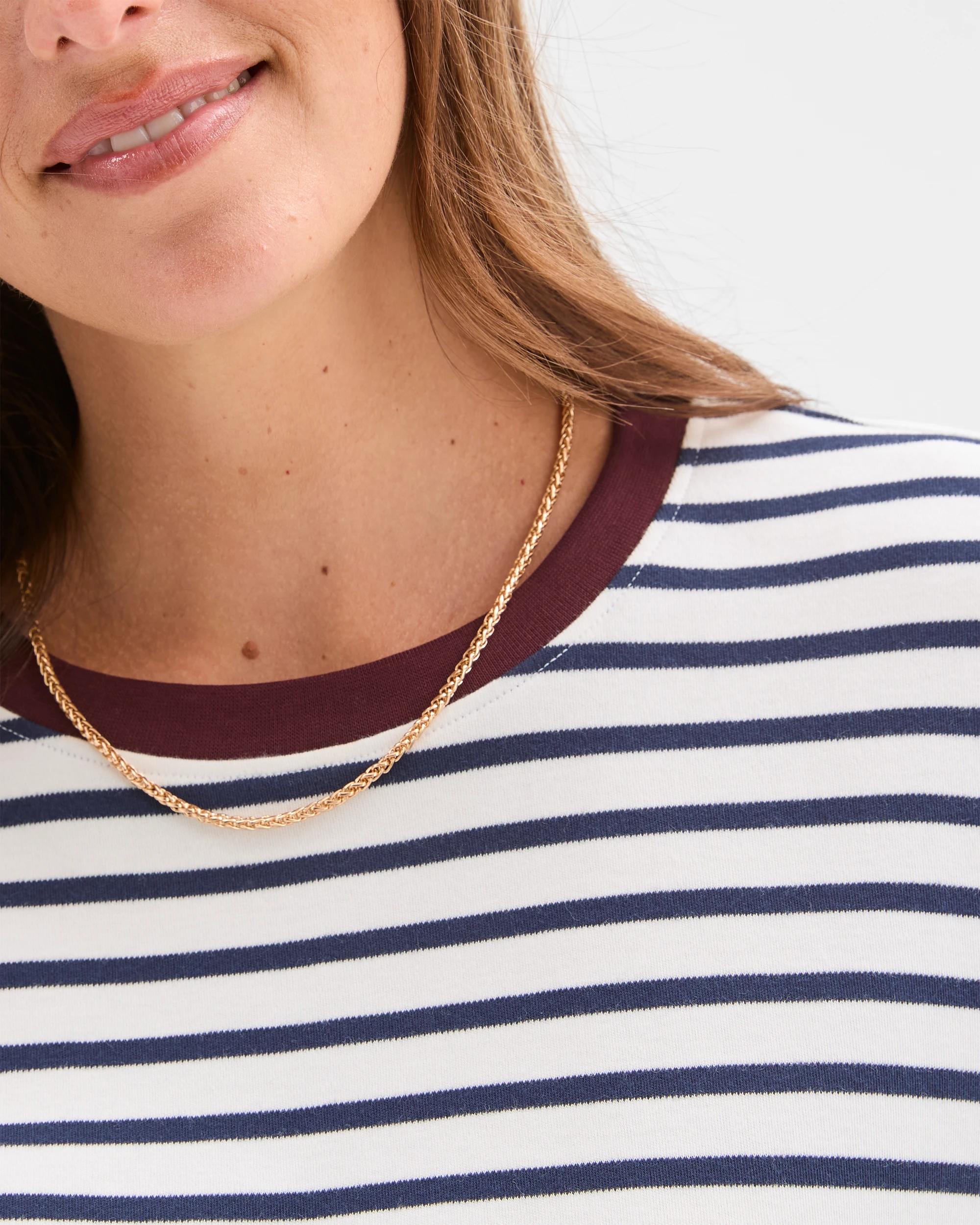 6 Target Woman Australian Cotton Classic Long Sleeve Crew Neck T-Shirt CLOUD DANCER, 6 of 7