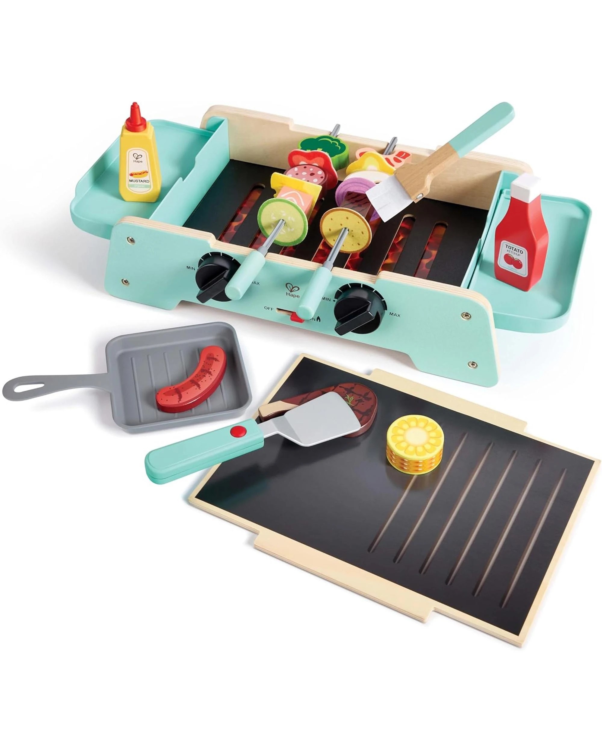1 Hape Toys Hape Sizzling Griddle and Grill BBQ Playset, 1 of 6