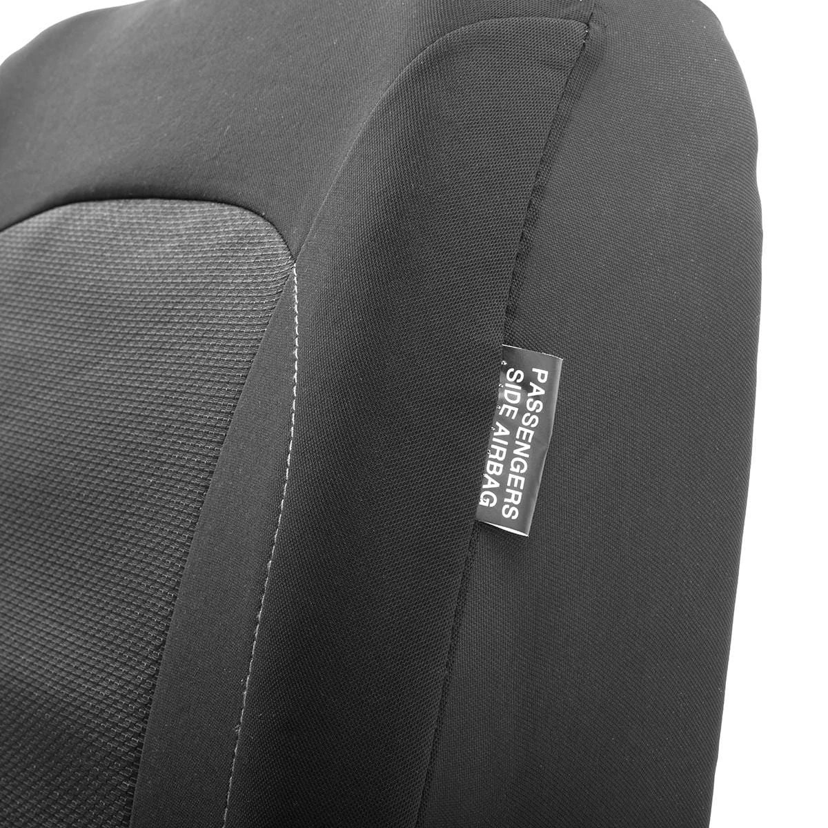 5 3 Pack Jacquard Seat Covers - Black, 5 of 7