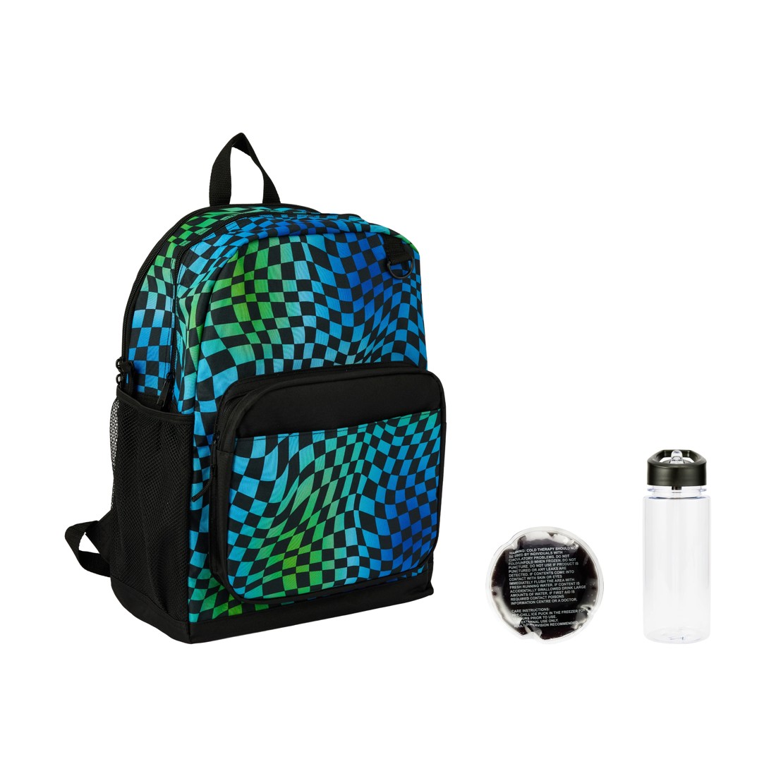 1 3 Piece Checker Backpack Set, 1 of 7