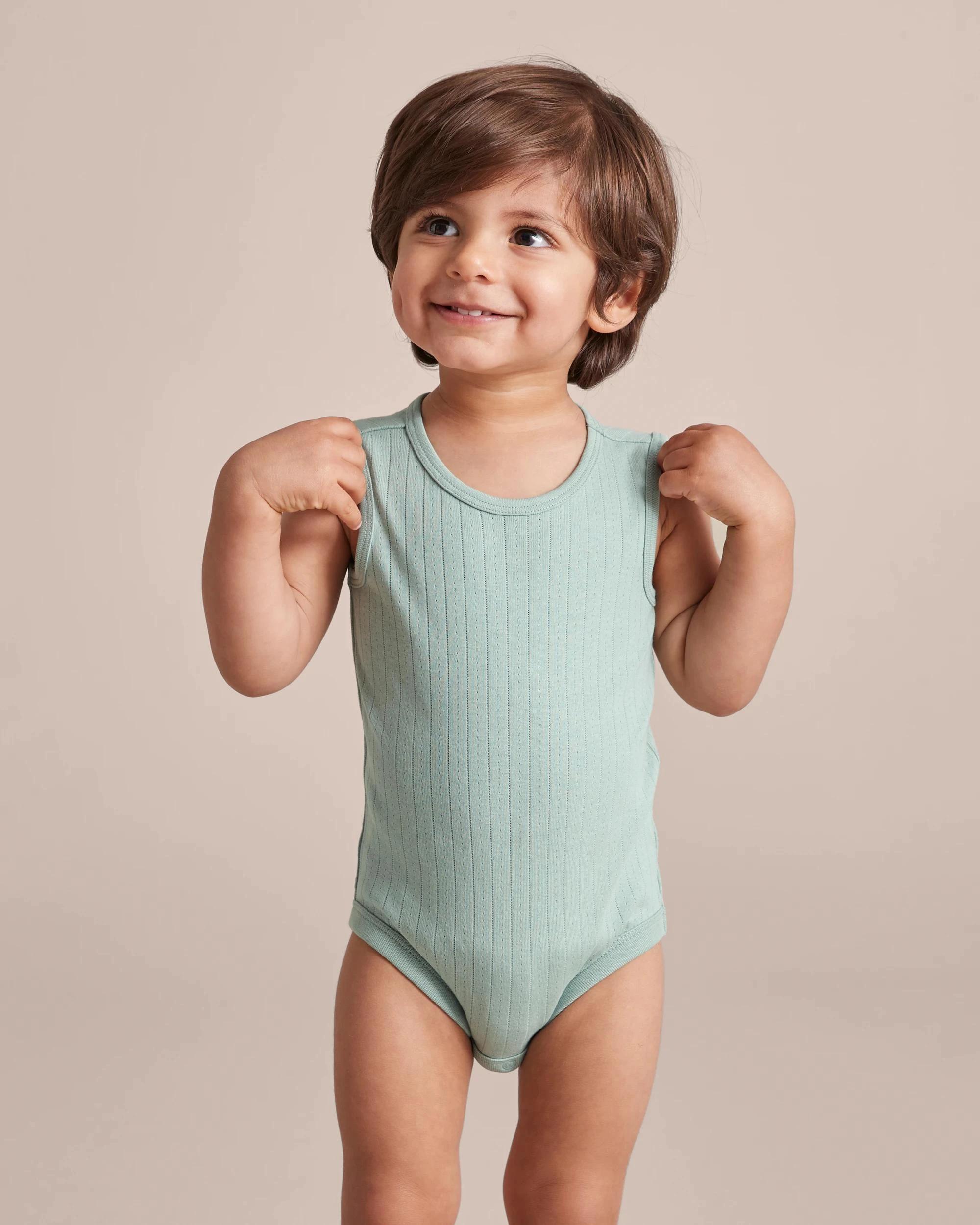 6 Target Baby Organic Cotton Pointelle Bodysuit JADEITE GREEN, 6 of 9