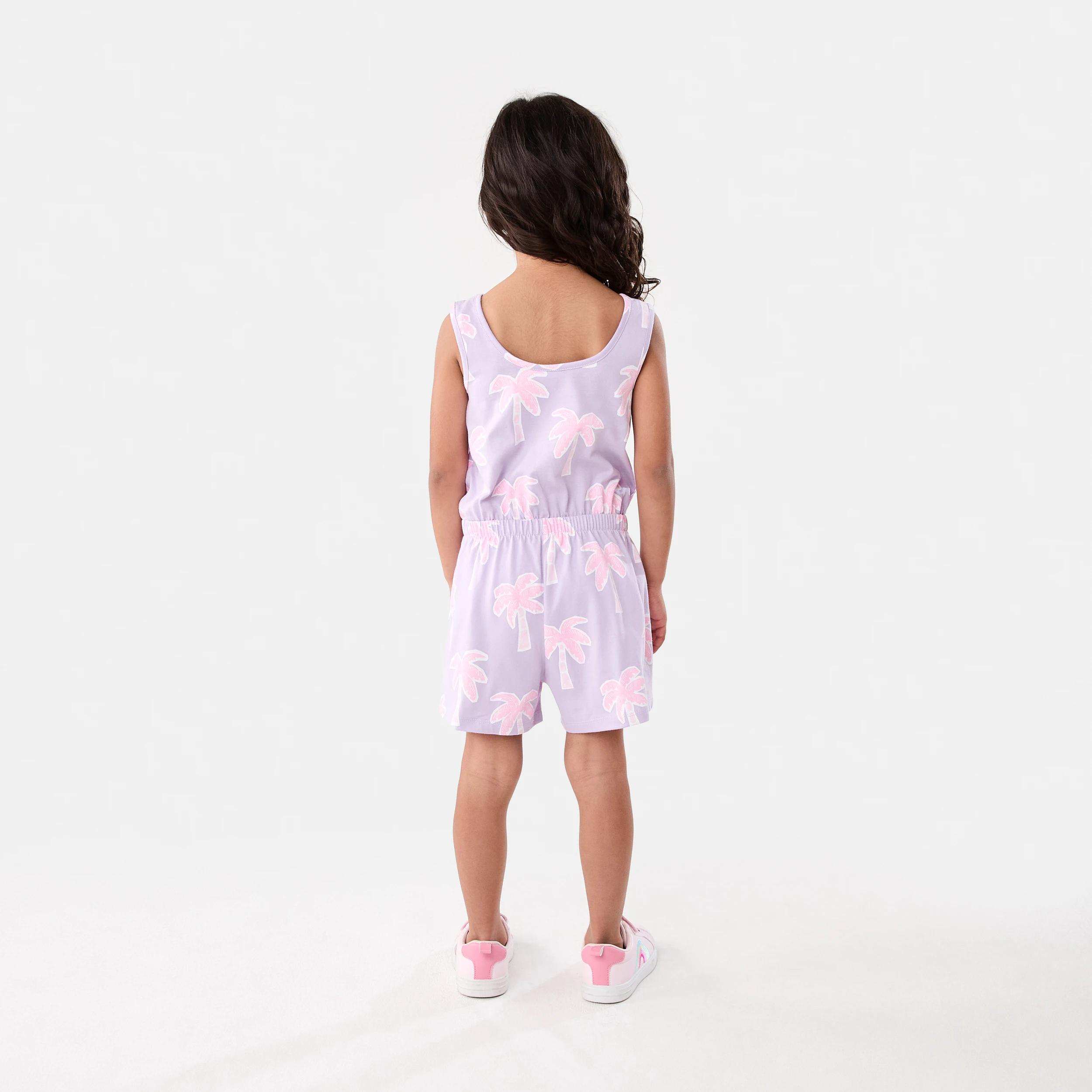 8 Printed Playsuit PURPLE PALM, 8 of 8
