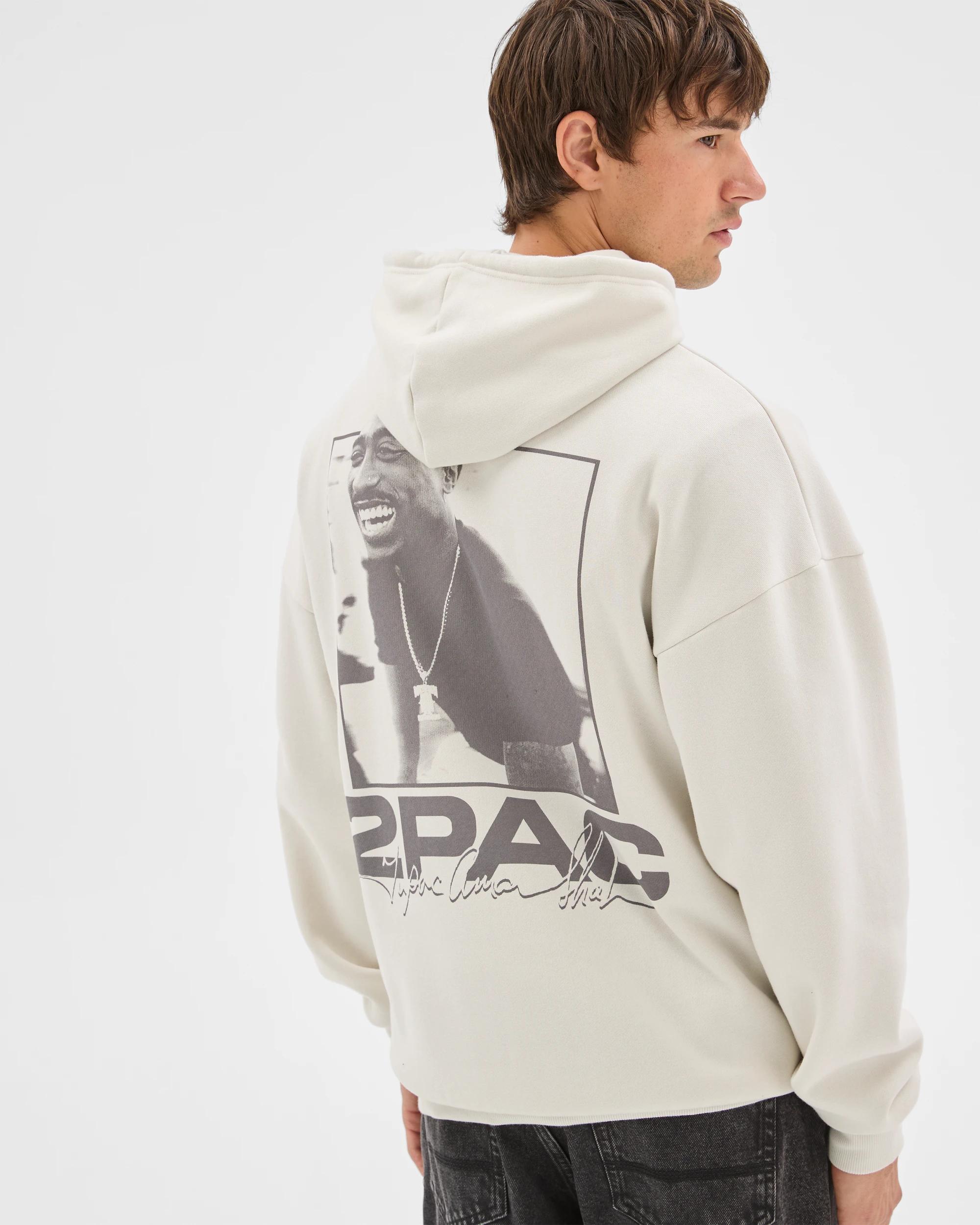 6 Target Man Tupac Heavyweight Graphic Hoodie GREY, 6 of 6