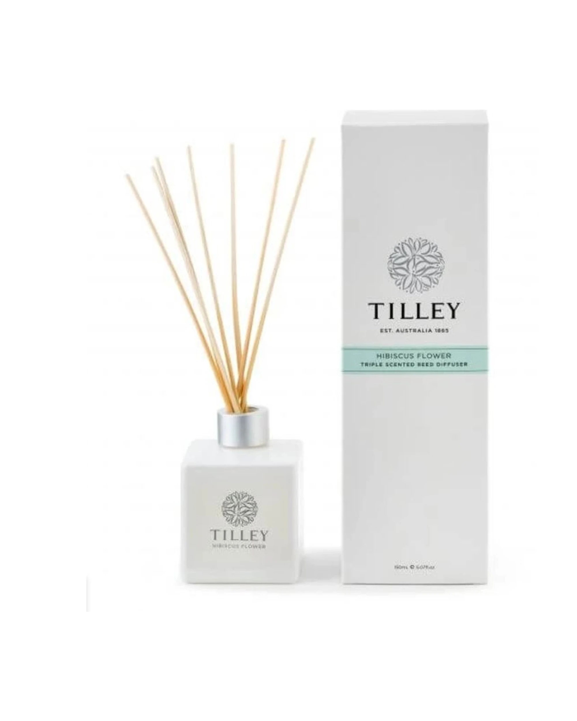 1 Tilley's Reed Diffuser Hibiscus Flower 150ml - White, 1 of 1