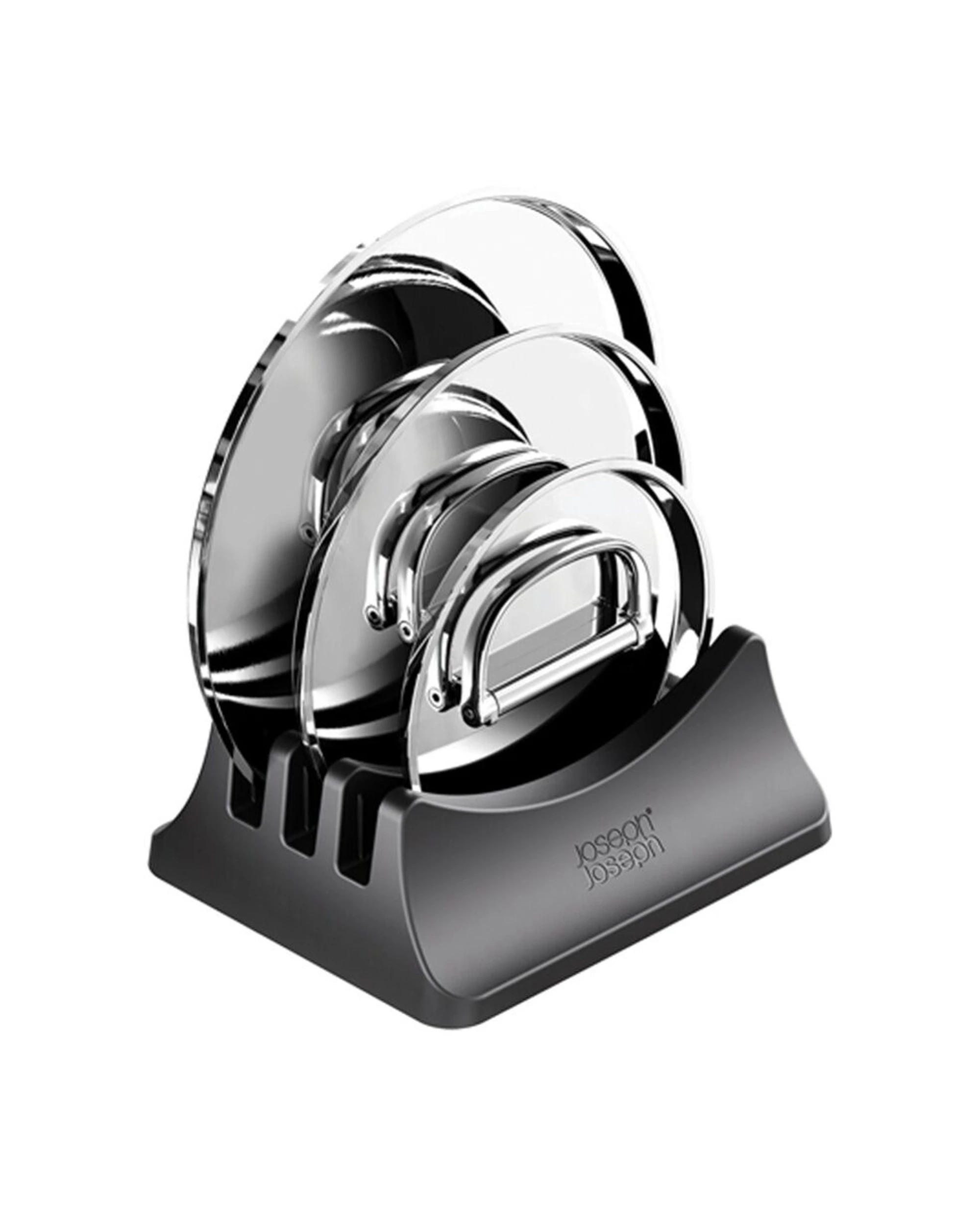 3 Joseph Joseph 5pc Space Saving Induction Cookware Set With Foldable Handle - Silver, 3 of 7
