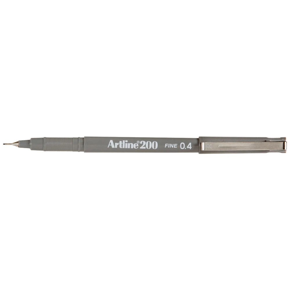 1 Artline 200 Fineliner Pen Grey, 1 of 2