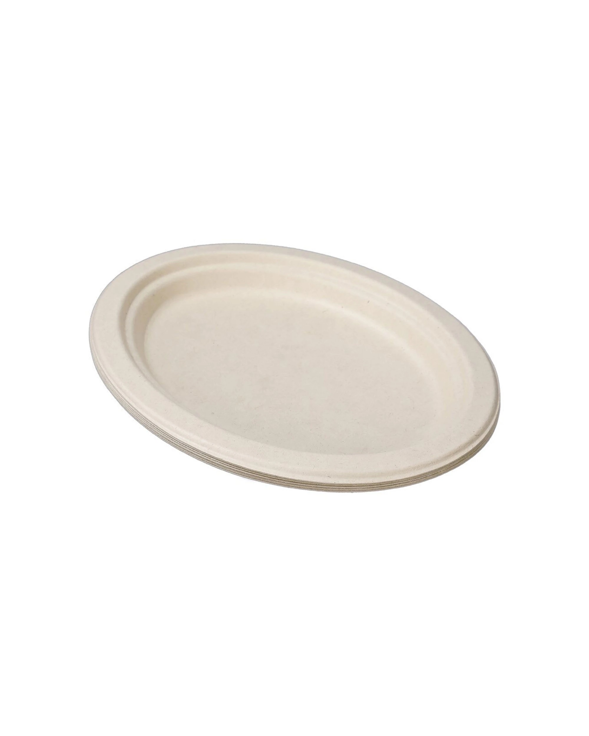 3 10pc Lemon & Lime Eco-friendly/biodegradable Disposable 26cm Oval Plate Natural
 - Natural, 3 of 3