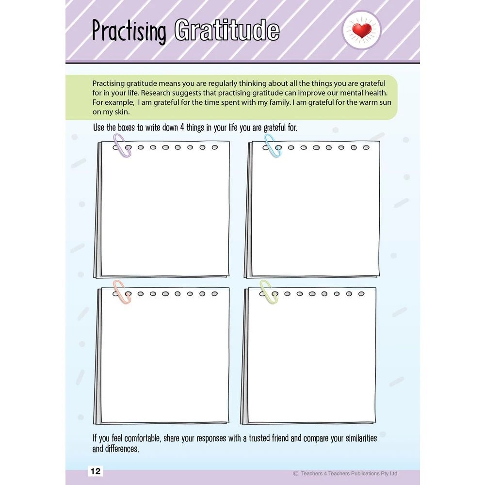 3 My Wellbeing Journal Year 3 & 4, 3 of 4