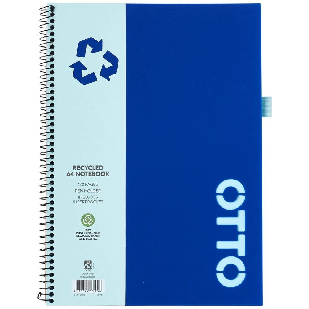 1 Otto A4 Notebook 120 Page Navy, 1 of 4
