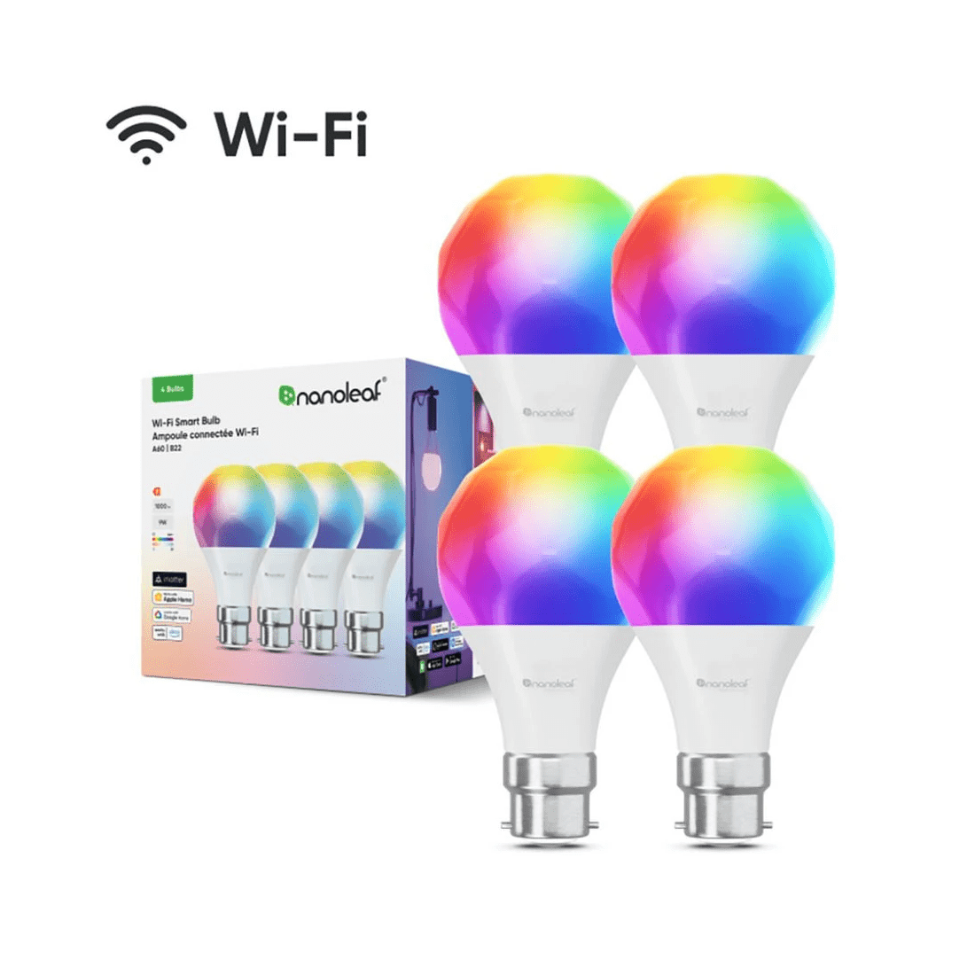 5 Nanoleaf Matter Smart Bulb B22 Base 4 Pack, 5 of 5