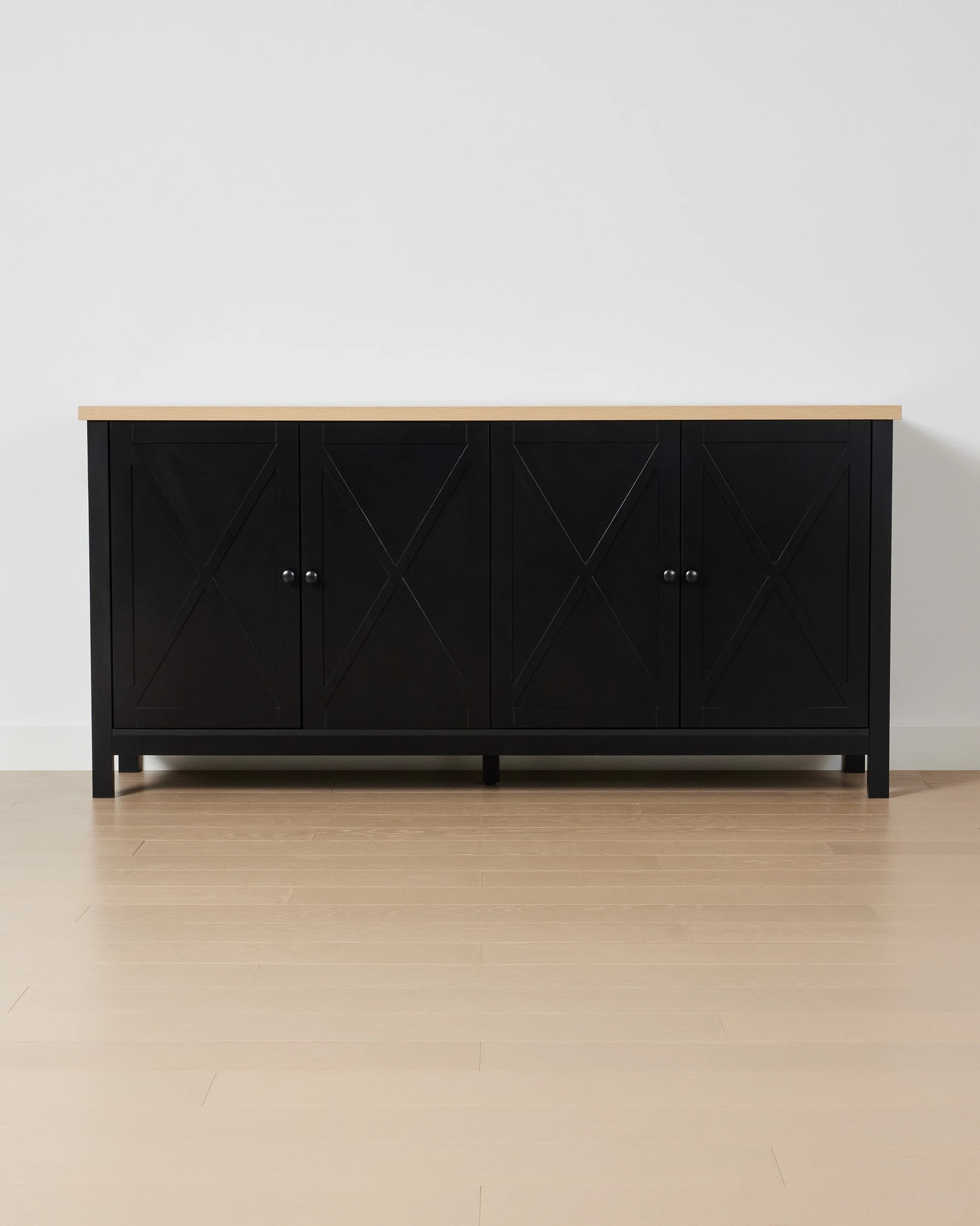3 Camille 4 Door Sideboard - Black, 3 of 9