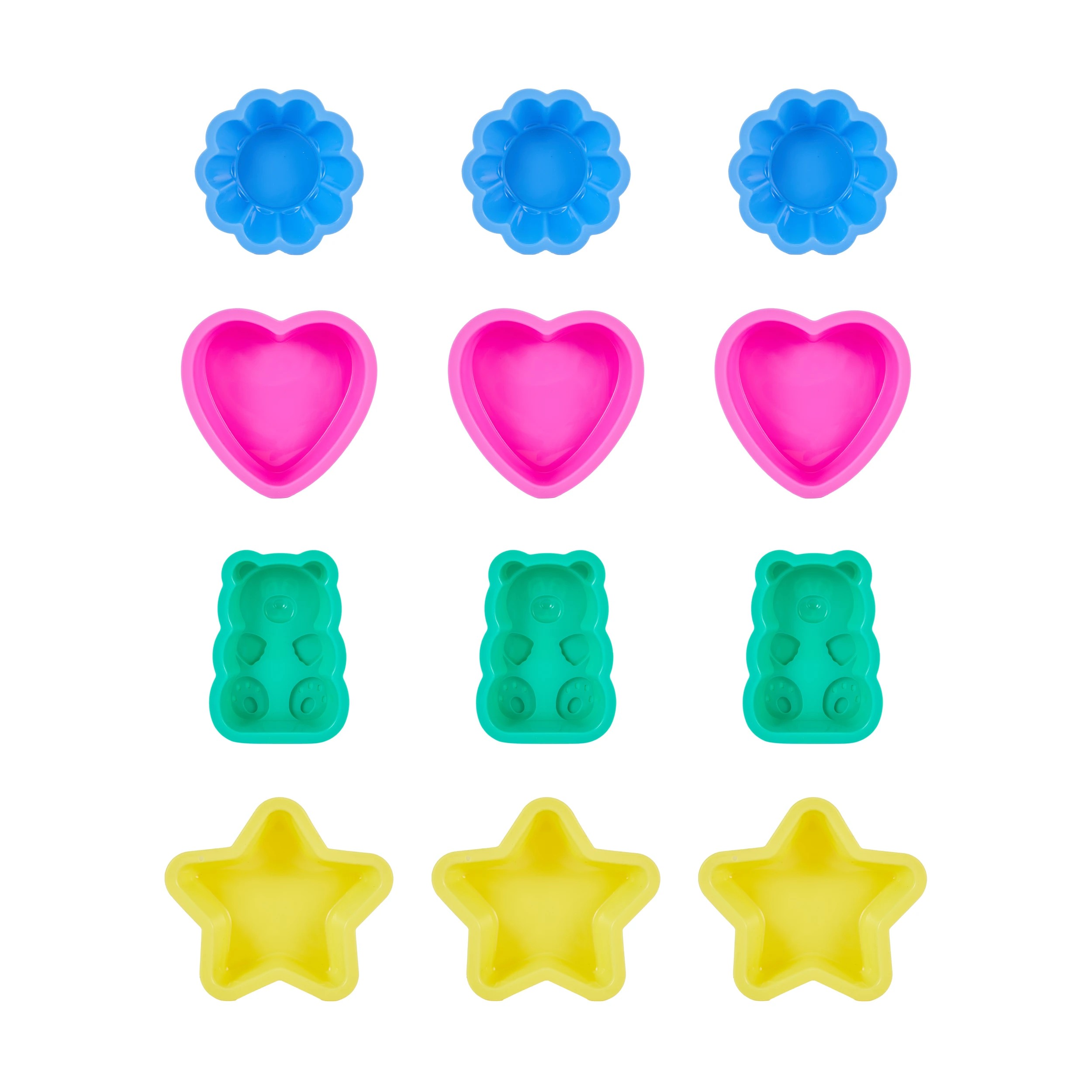 1 Set of 3 Mini Silicone Bakeware - Assorted, 1 of 8