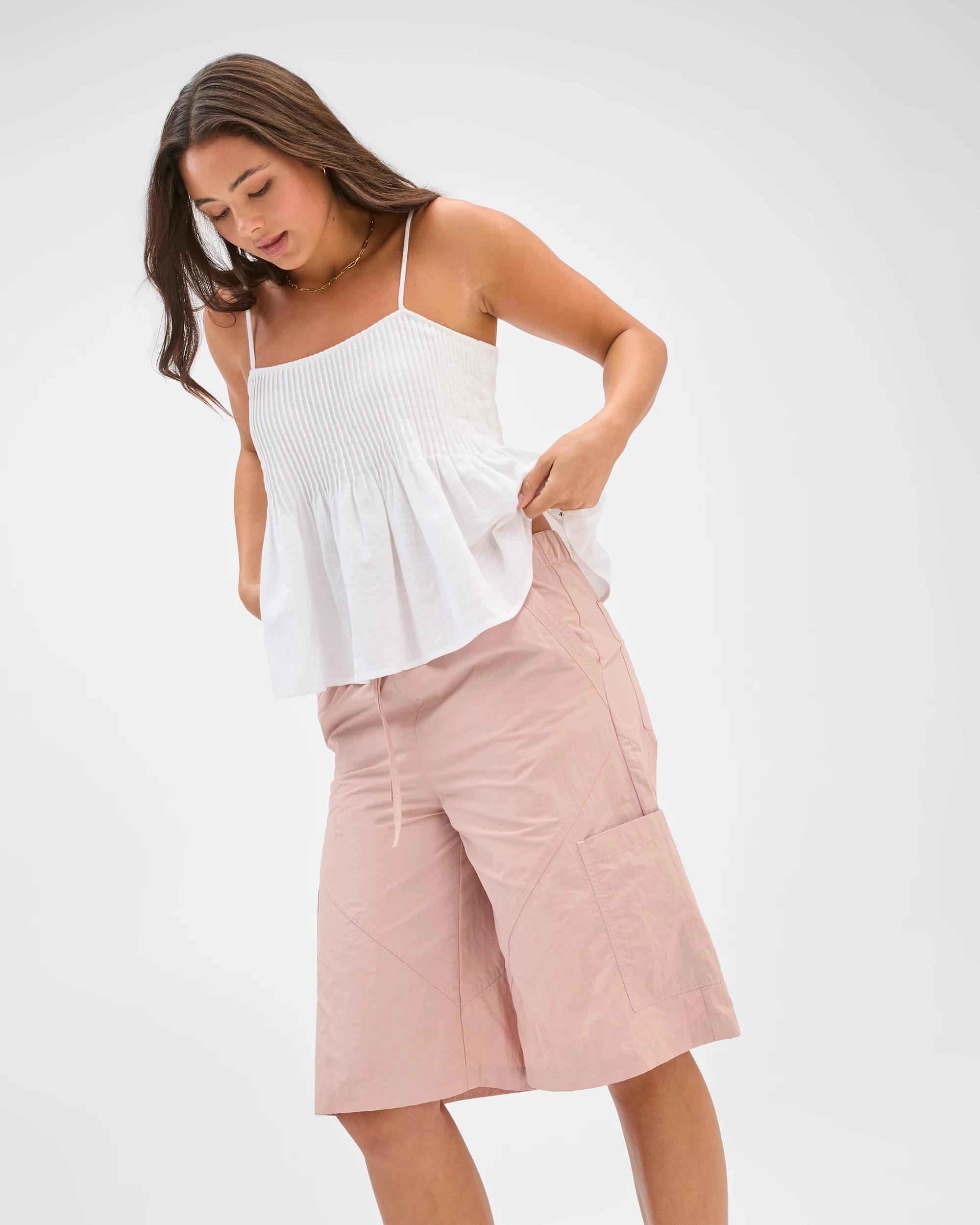2 Lily Loves Technical Cargo Shorts BLUSH PINK, 2 of 6