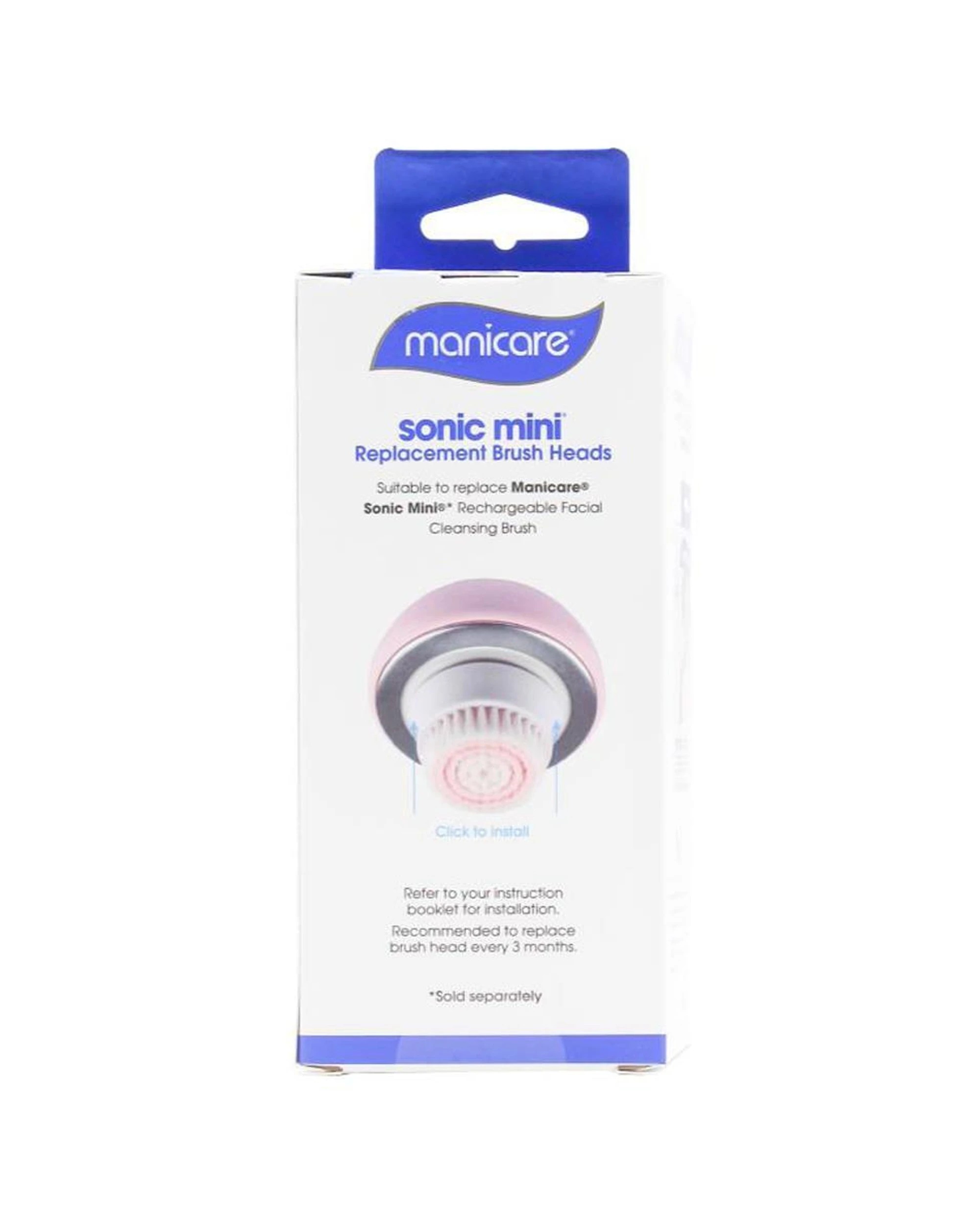3 Manicare 27pc Sonic Mini Facial Cleanser Replacement Brush Head - White, 3 of 5