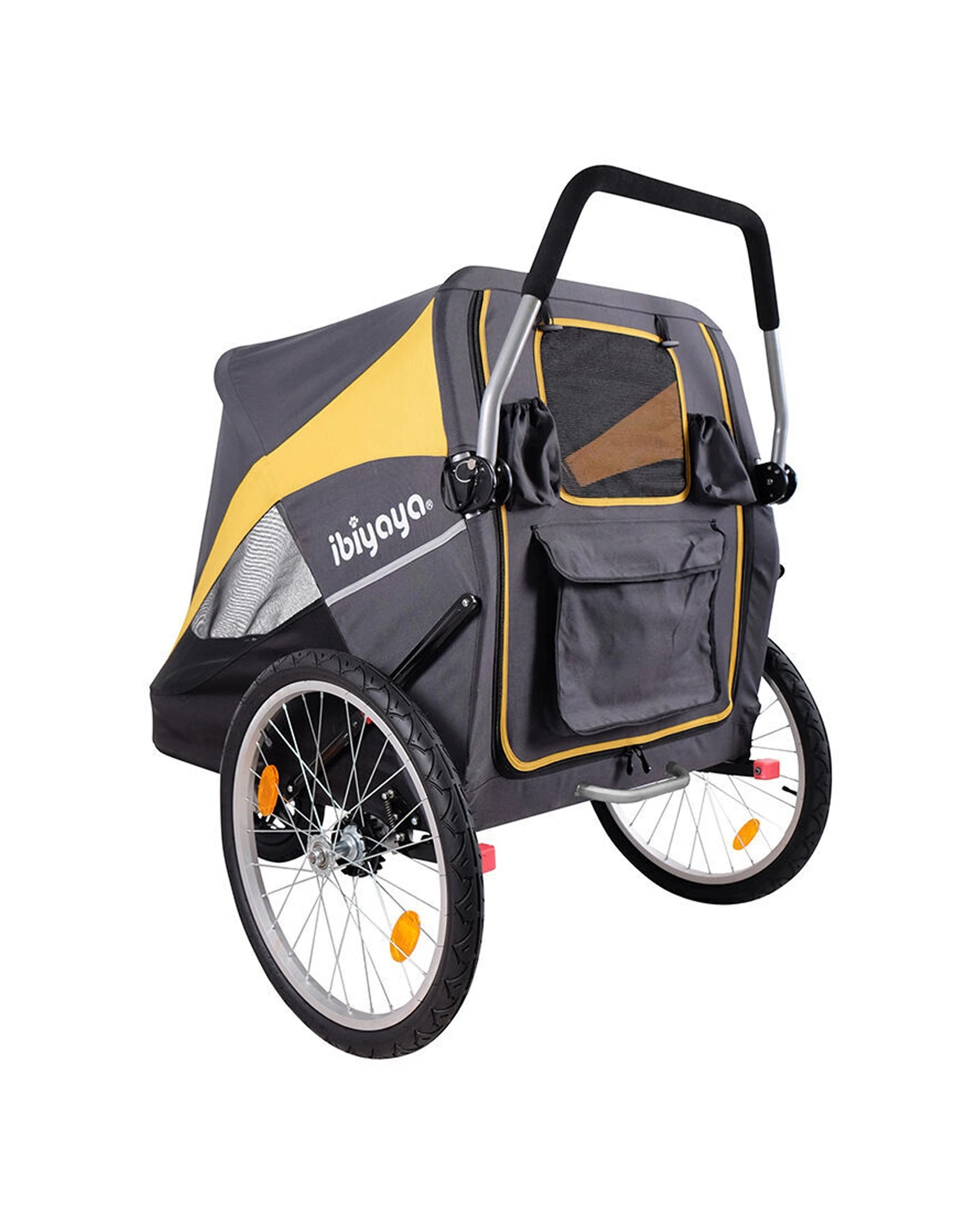 6 Ibiyaya Hercules Heavy Duty Pet Stroller Up To 50kg With Raincover And Tethers - Grey, 6 of 6