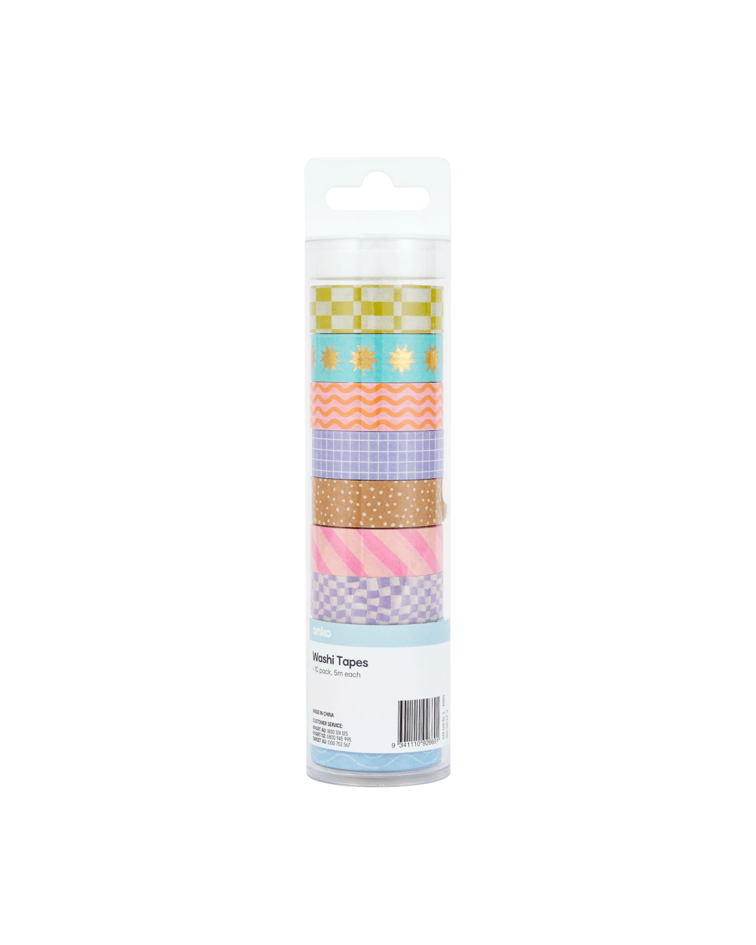 1 10 Pack Washi Tapes - Pattern Play, 1 of 3