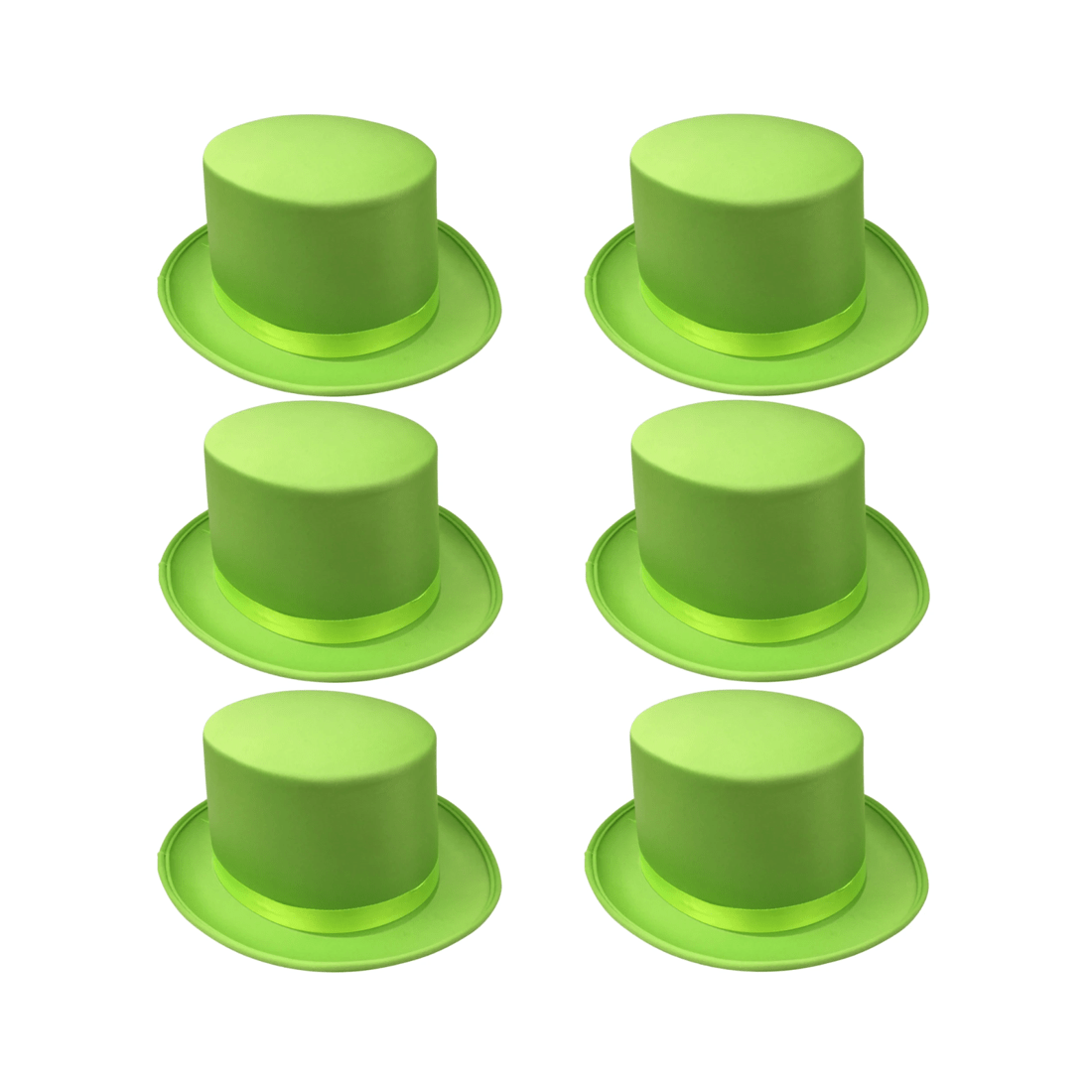 1 BR Costumes Satin Top Hat for Costume Parties - Bulk Pack of 6, 1 of 3