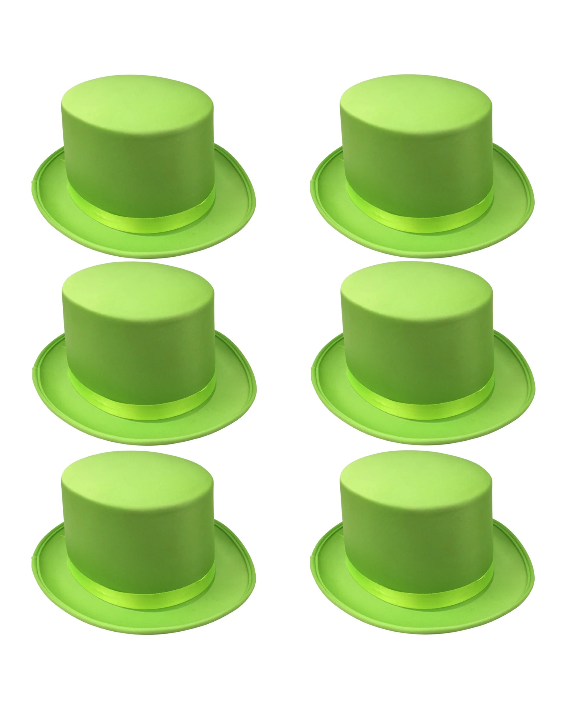 1 BR Costumes Satin Top Hat for Costume Parties - Bulk Pack of 6, 1 of 3