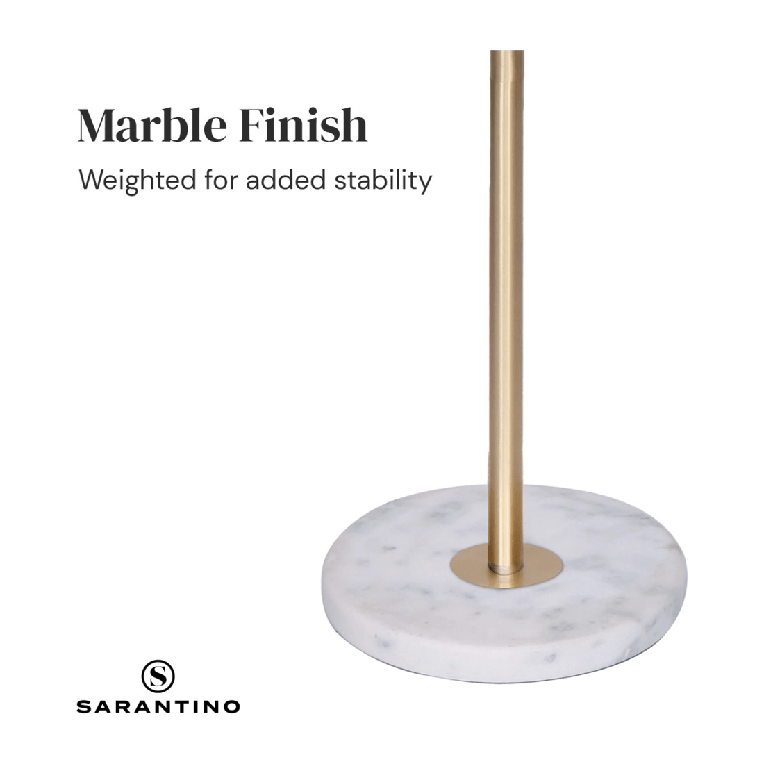 4 Sarantino Floor Lamp with Metal End Table, 4 of 7