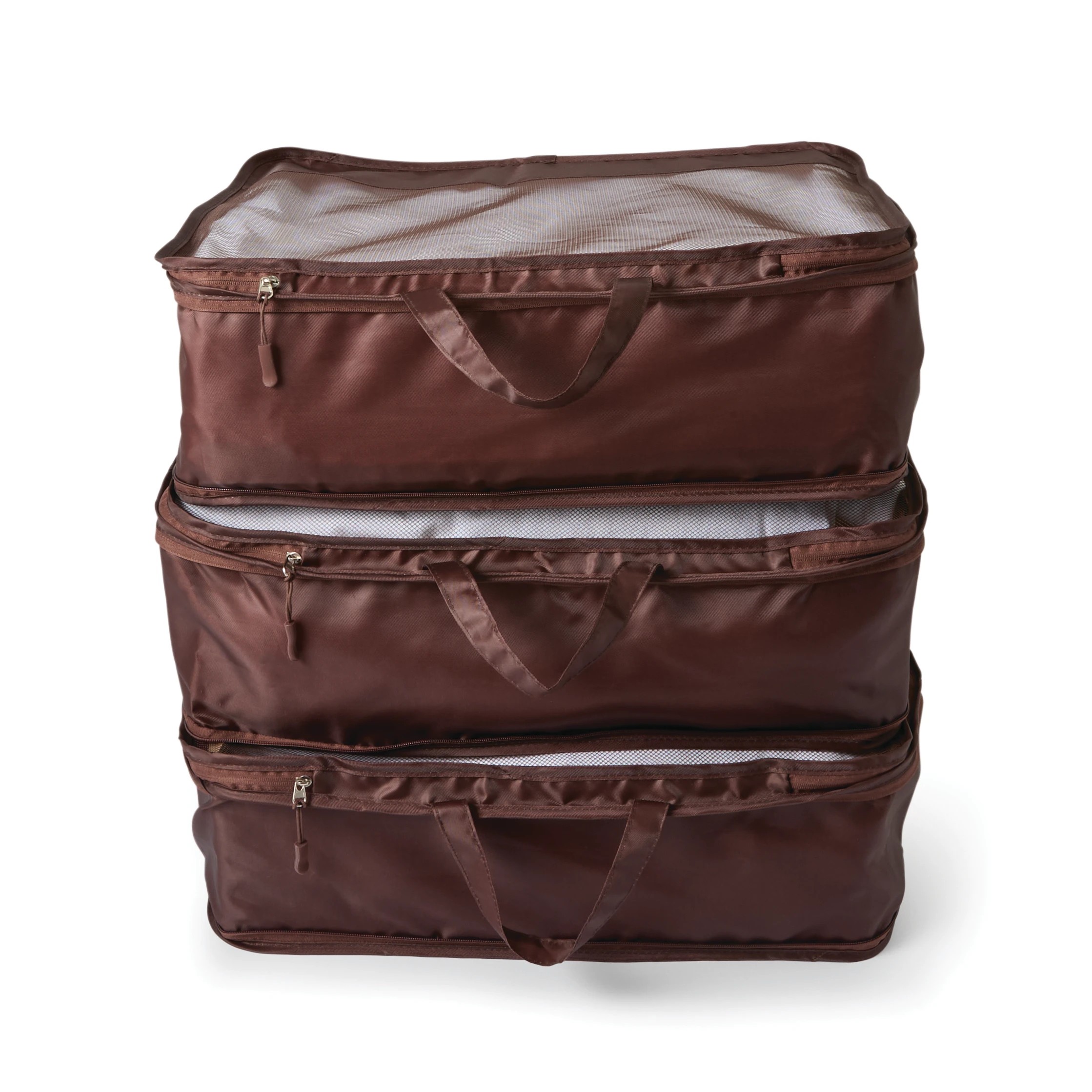 1 3 Piece Large Compression Packing Cube - Chocolate, 1 of 10