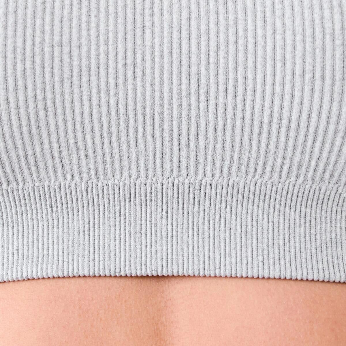 7 Seamfree Rib Crop Bra GREY MARLE, 7 of 8