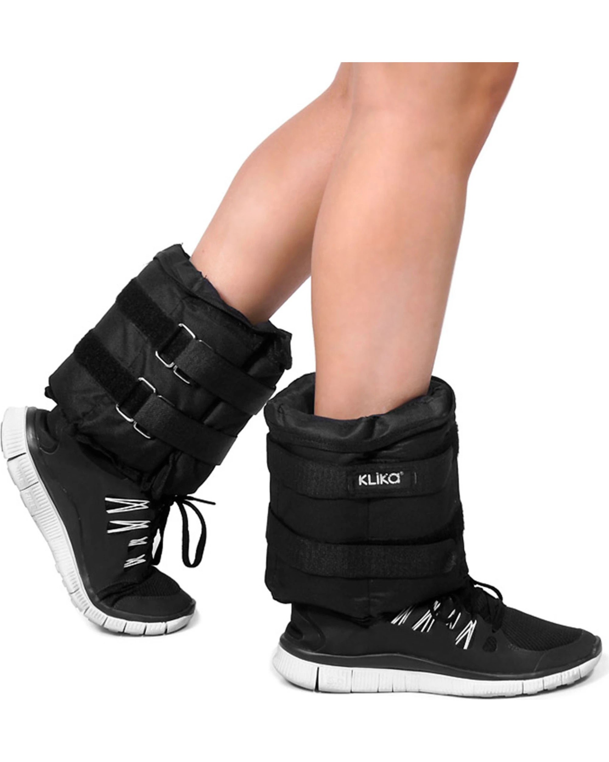 2 Powertrain Heavy Duty Adjustable Ankle Wrist Weights 5kg - Black, 2 of 6