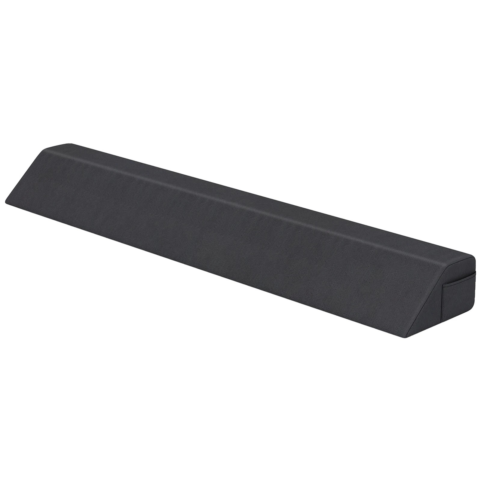 1 Costway Full Size Bed Wedge Pillow Headboard Pillow w/Storage Bag Mattress Gap Filler, 1 of 3