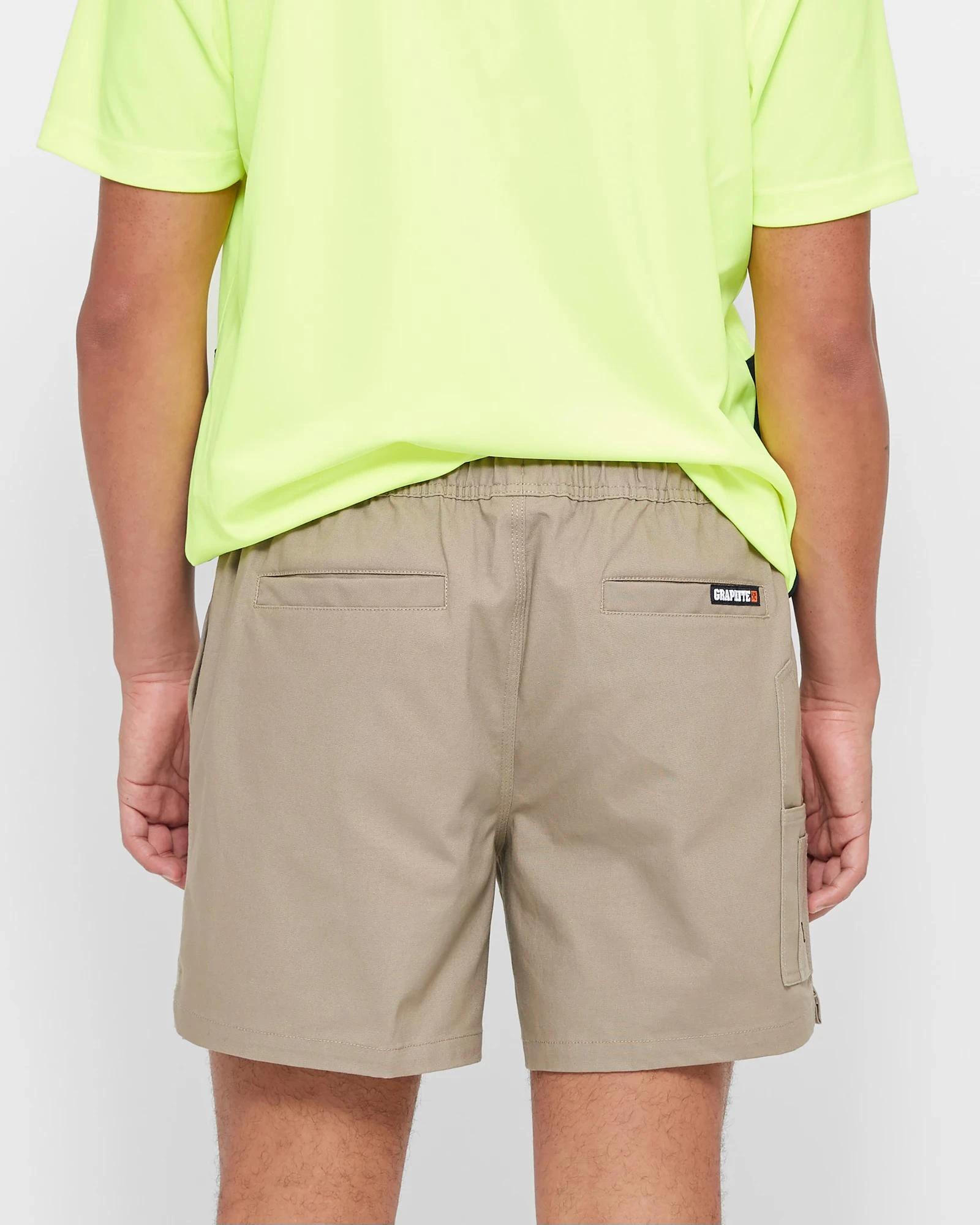 4 Graphite E-Waist Work Shorts STONE, 4 of 5