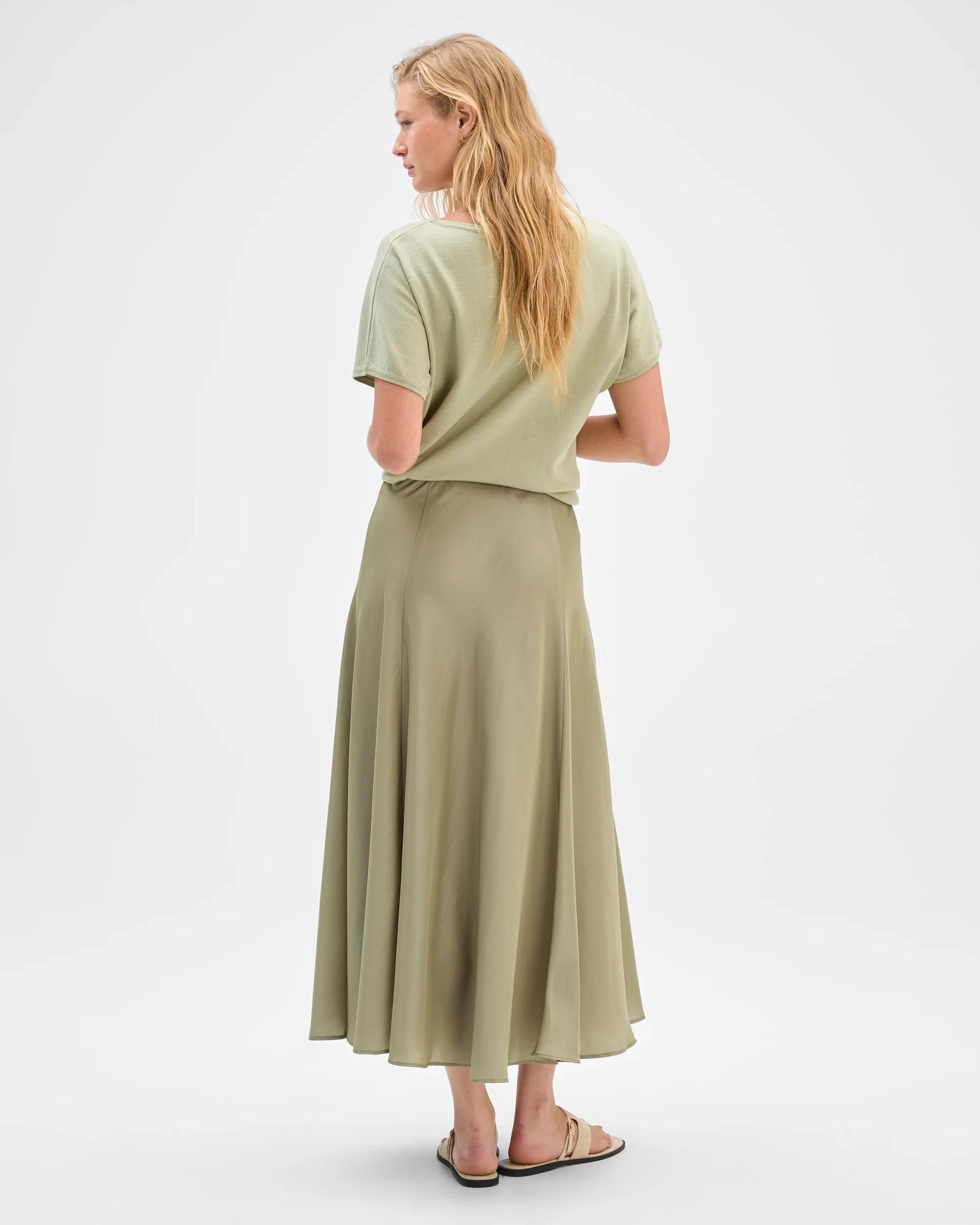 7 Preview A-Line Midi Skirt MOSS, 7 of 7